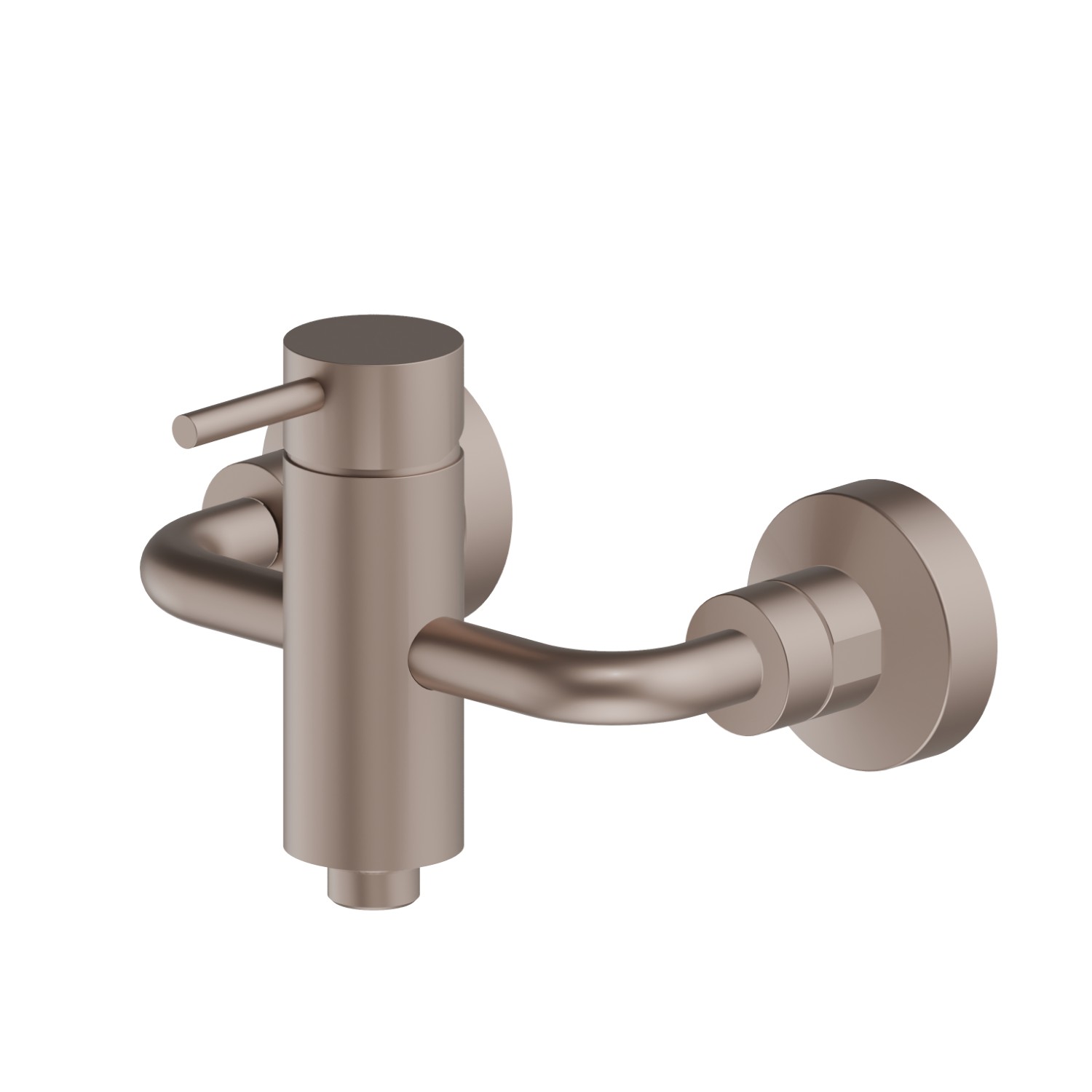 Single lever exposed shower mixer - finish Copper Glossy