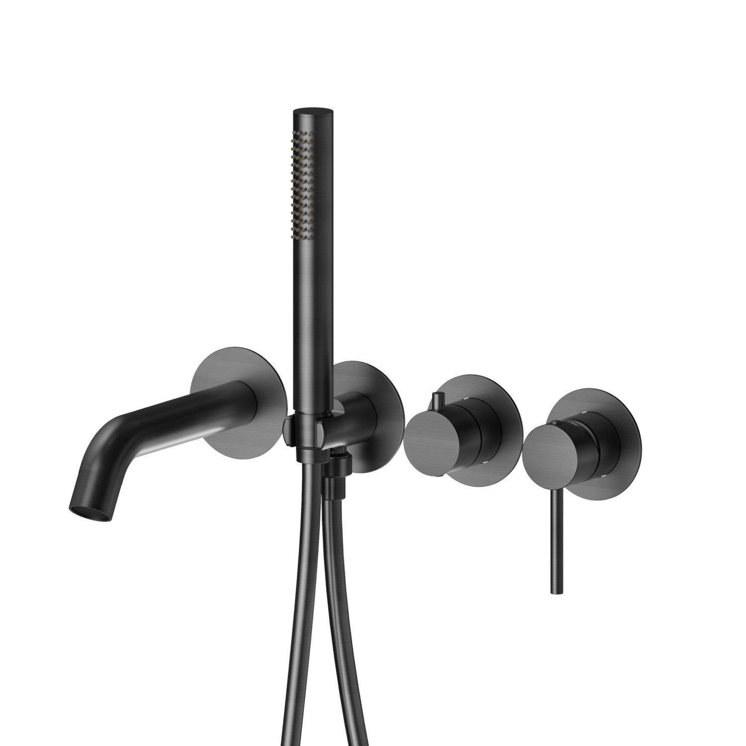 Bath group. Ø70 - finish PVD Brushed Gun Metal