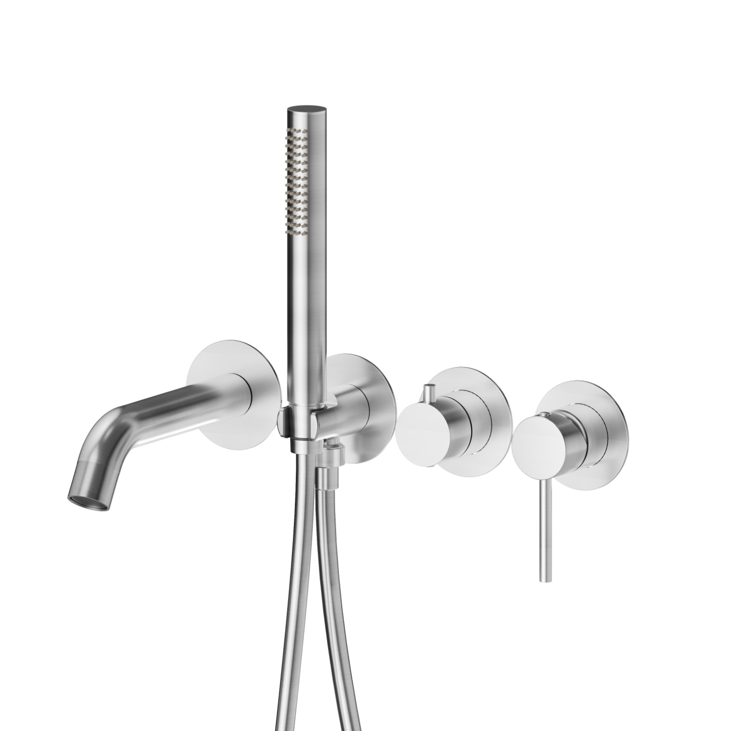 Bath group. Ø70 - finish PVD Brushed steel