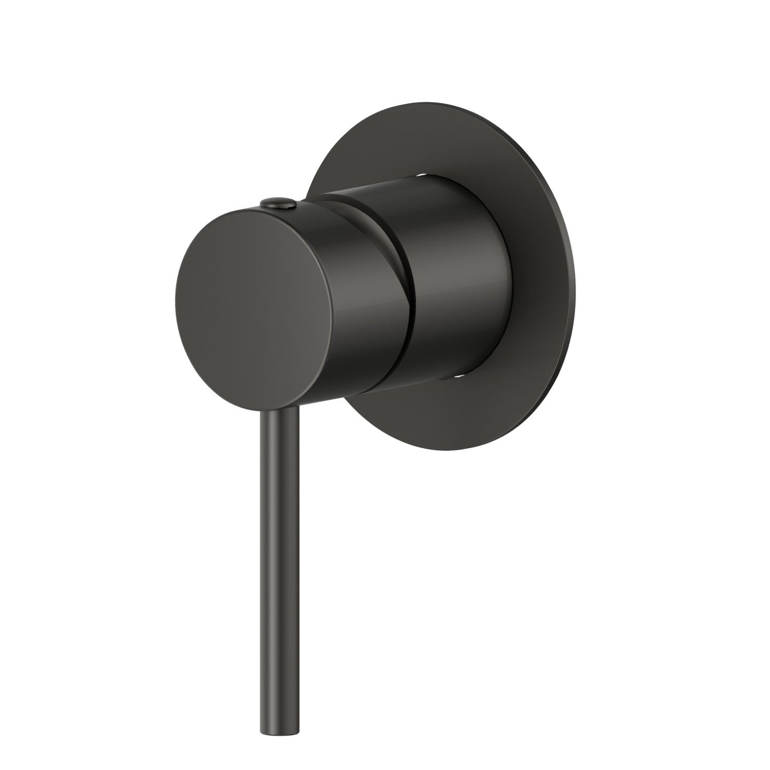 One way out single lever concealed mixer.Ø70. External part. 1/2” connections - finish Carbon Satin