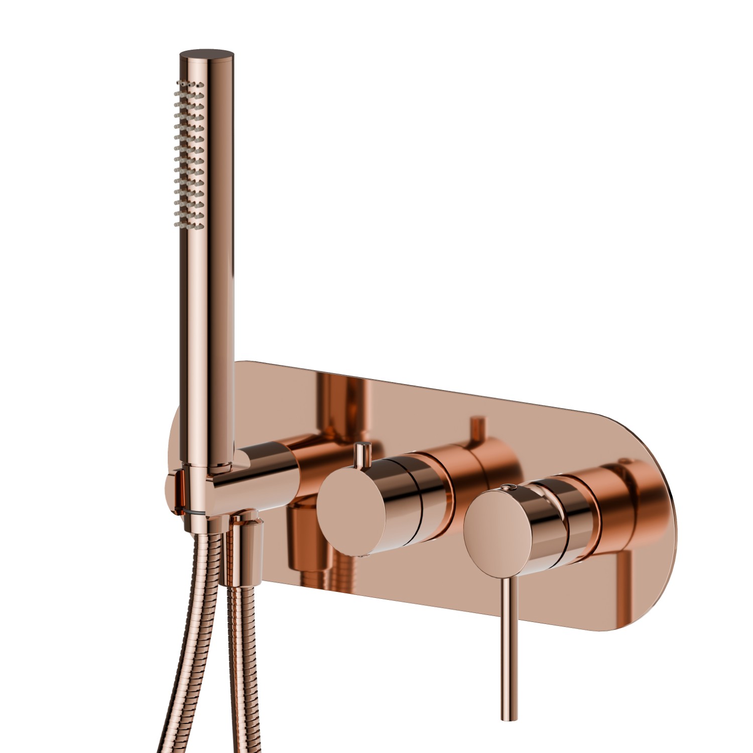 Mitigeur mural 2 sorties - finition PVD Copper Bronze
