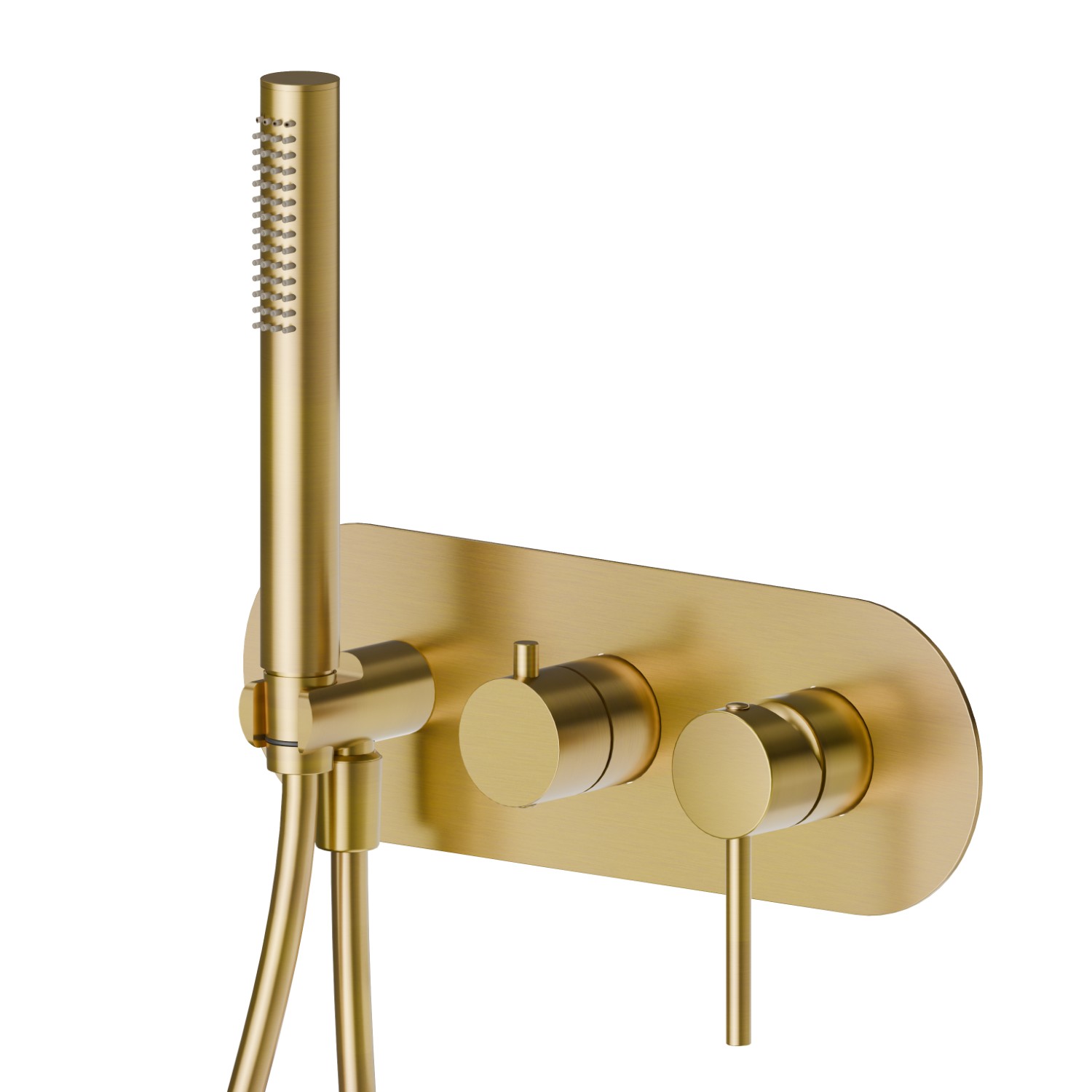 Complete concealed shower group - finish PVD Brushed Gold