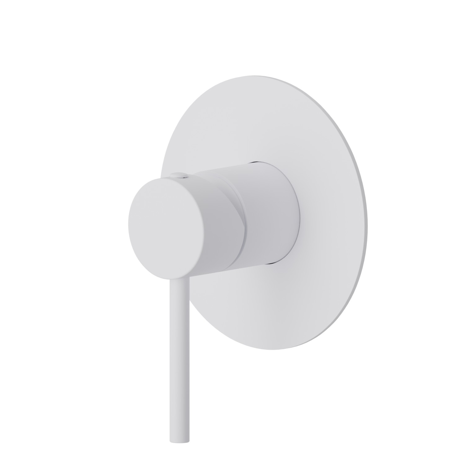 one way out single lever concealed mixer. External part. 1/2” connections - finish Matt White