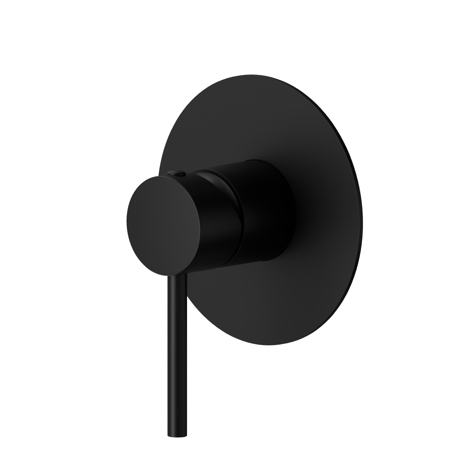 one way out single lever concealed mixer. External part. 1/2” connections - finish Matt Black