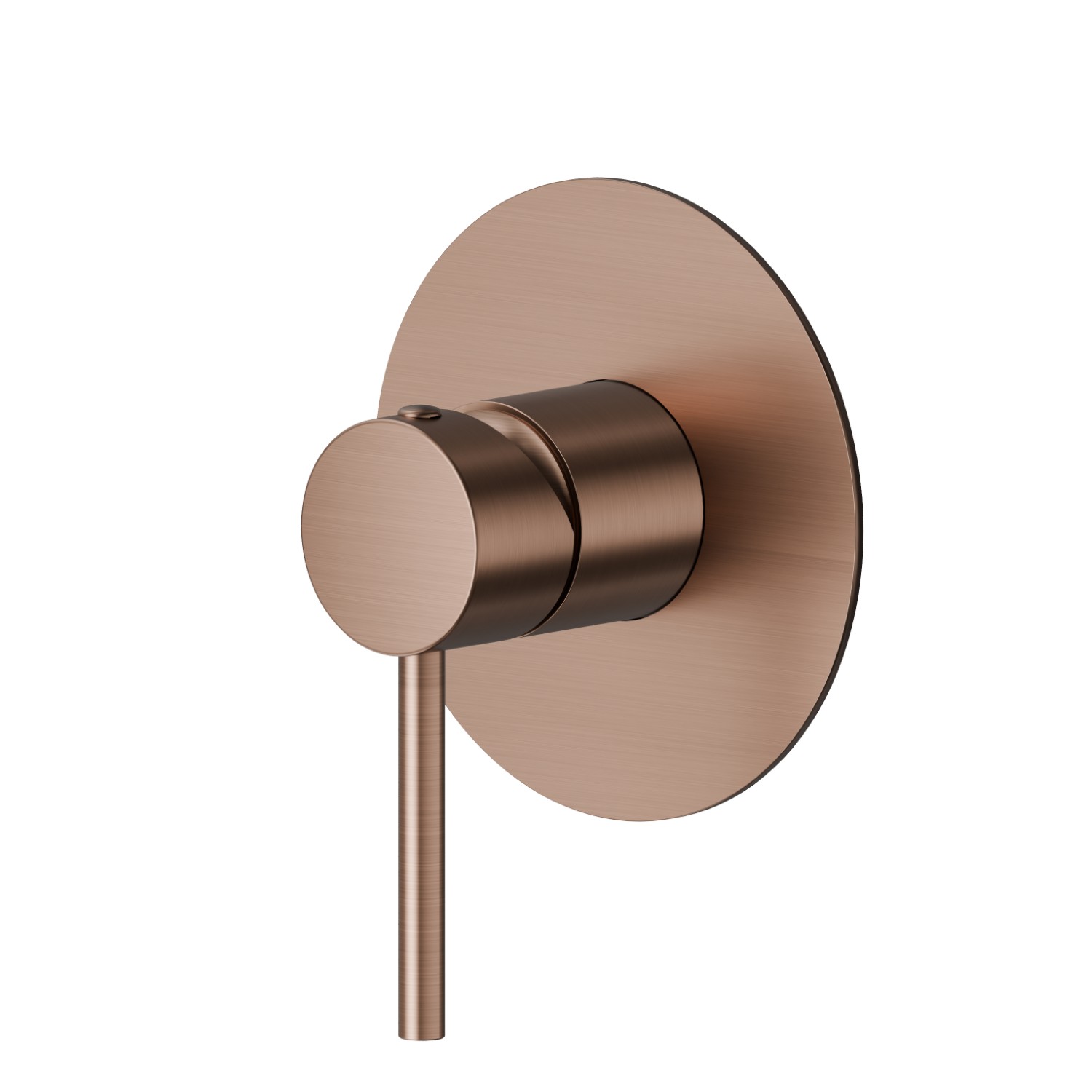 one way out single lever concealed mixer. External part. 1/2” connections - finish PVD Brushed Copper Bronze