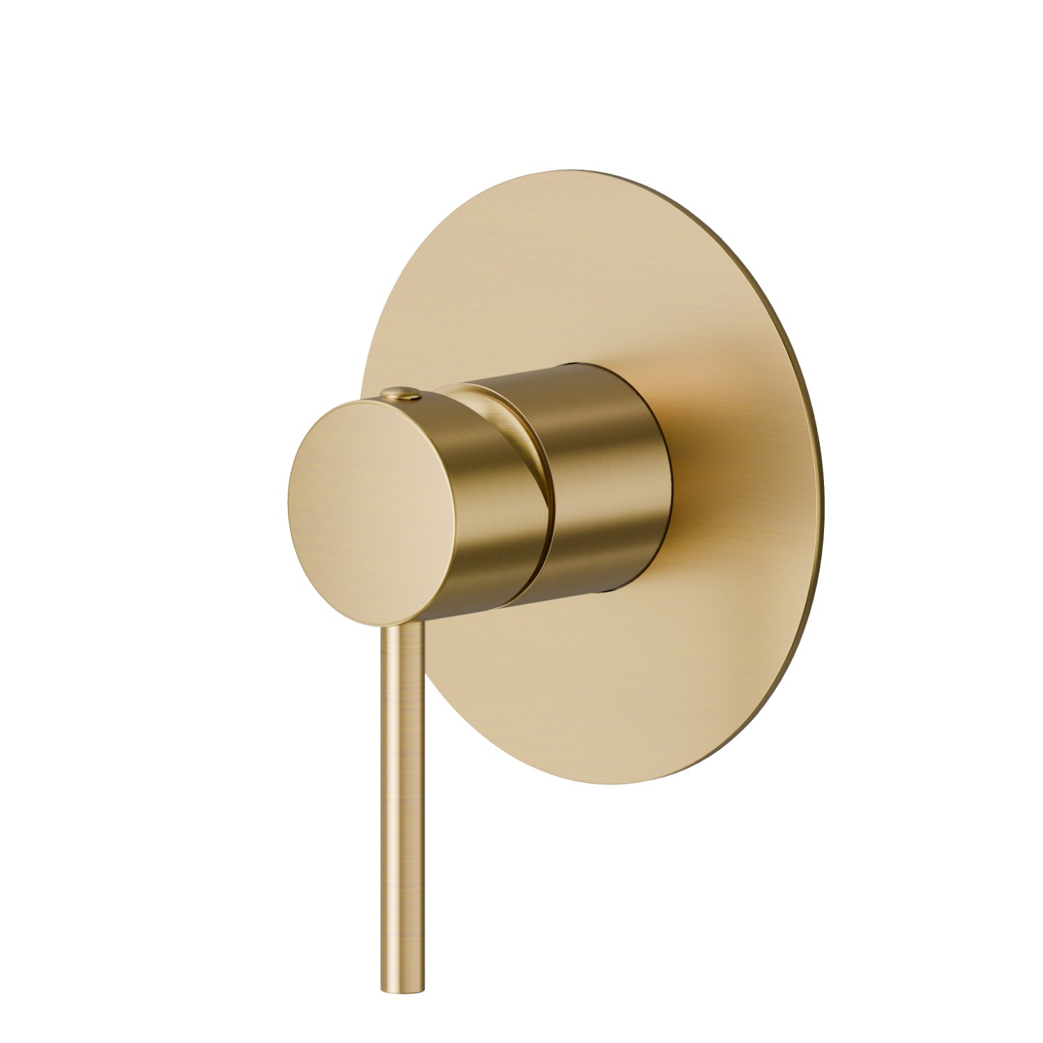 one way out single lever concealed mixer. External part. 1/2” connections - finish PVD Brushed Gold