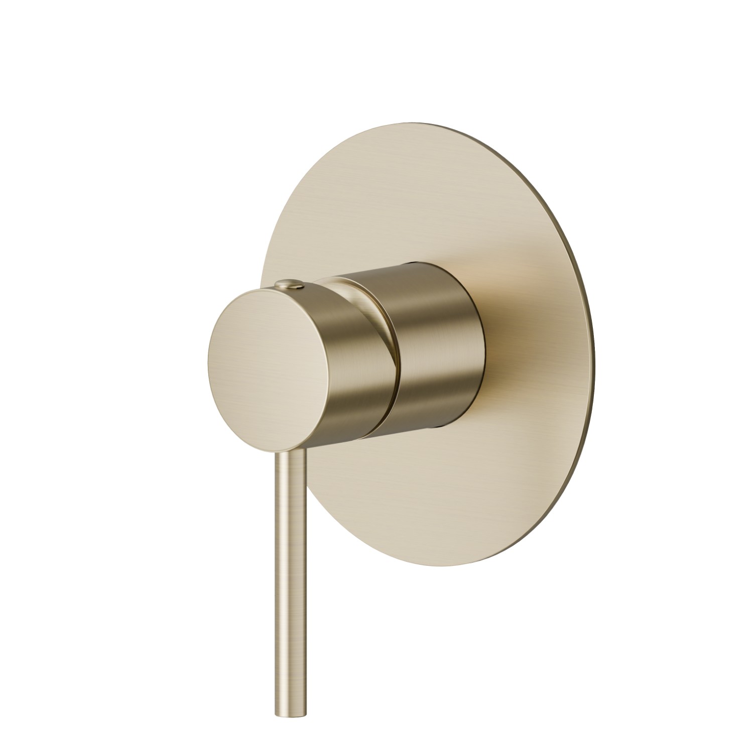 one way out single lever concealed mixer. External part. 1/2” connections - finish PVD Brushed Pale Gold