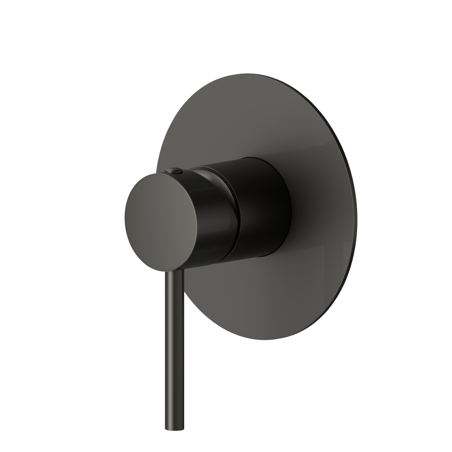 one way out single lever concealed mixer. External part. 1/2” connections - finish Carbon Satin