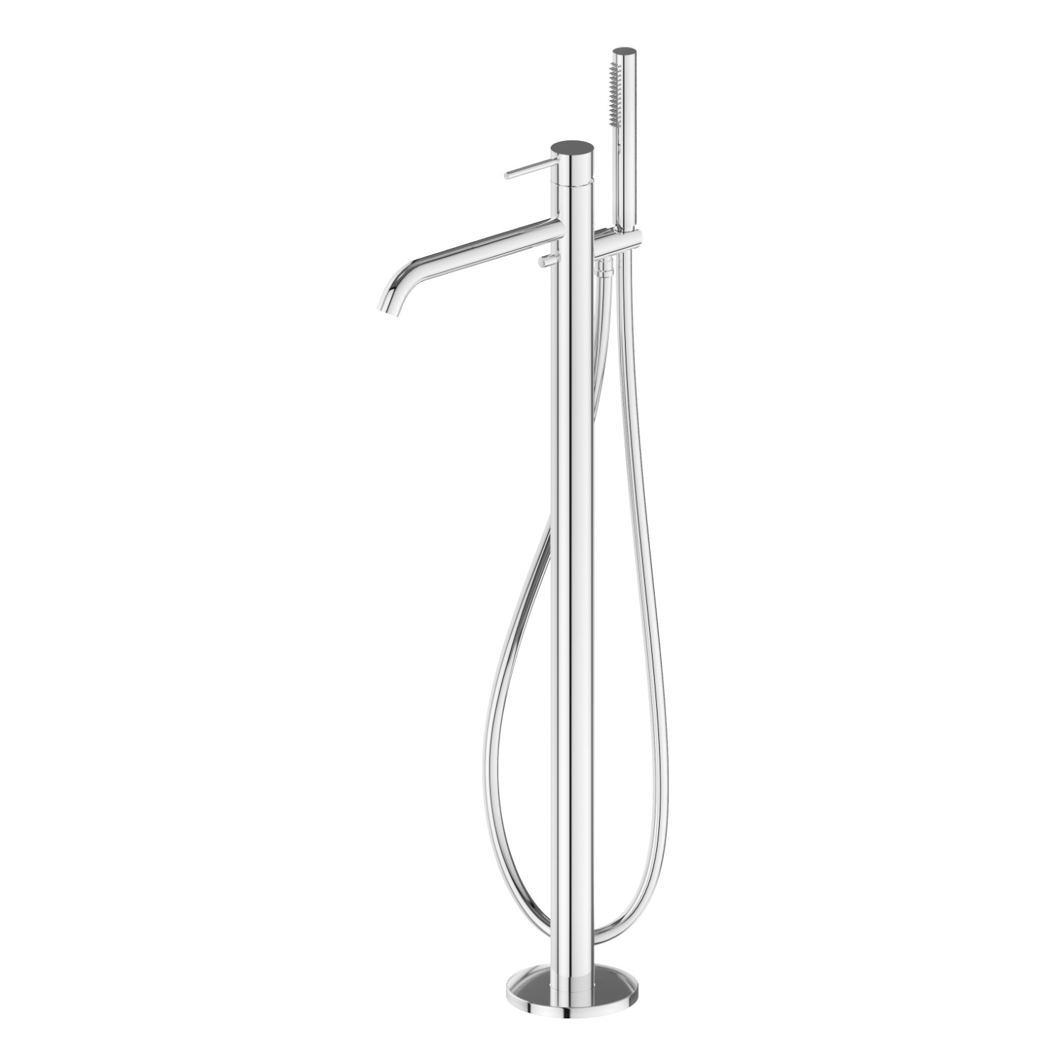 Floor mounted bath group - finish Chrome