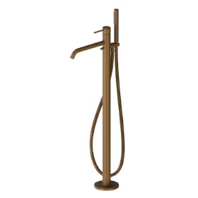 Floor mounted bath group - finish Groove Bronze