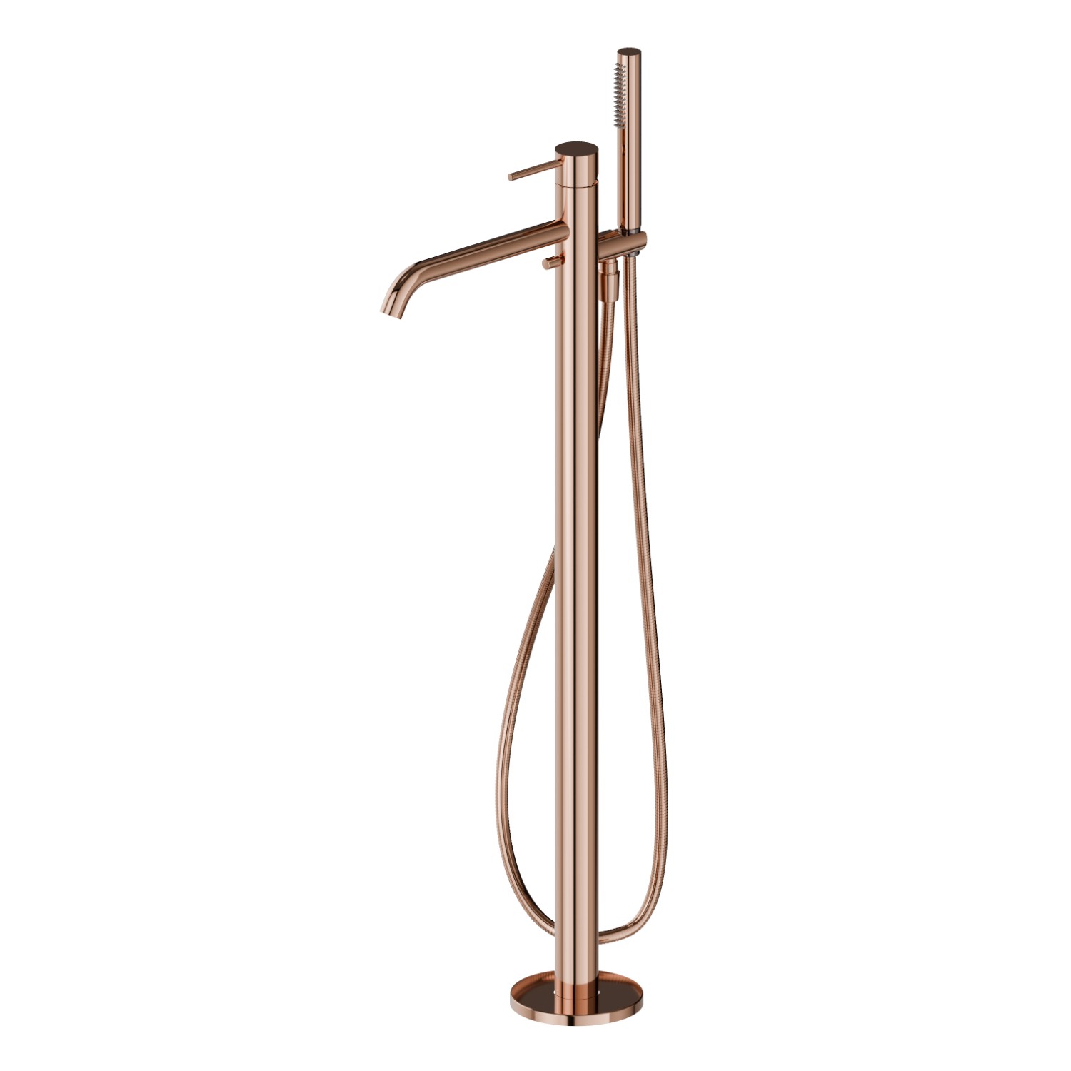 Floor mounted bath group - finish PVD Copper Bronze