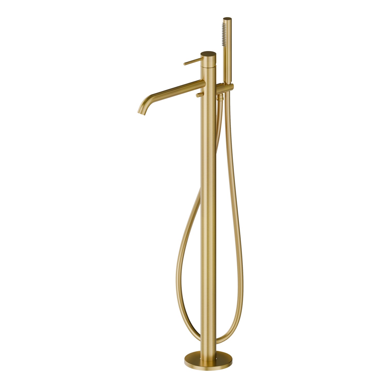 Floor mounted bath group - finish PVD Brushed Gold
