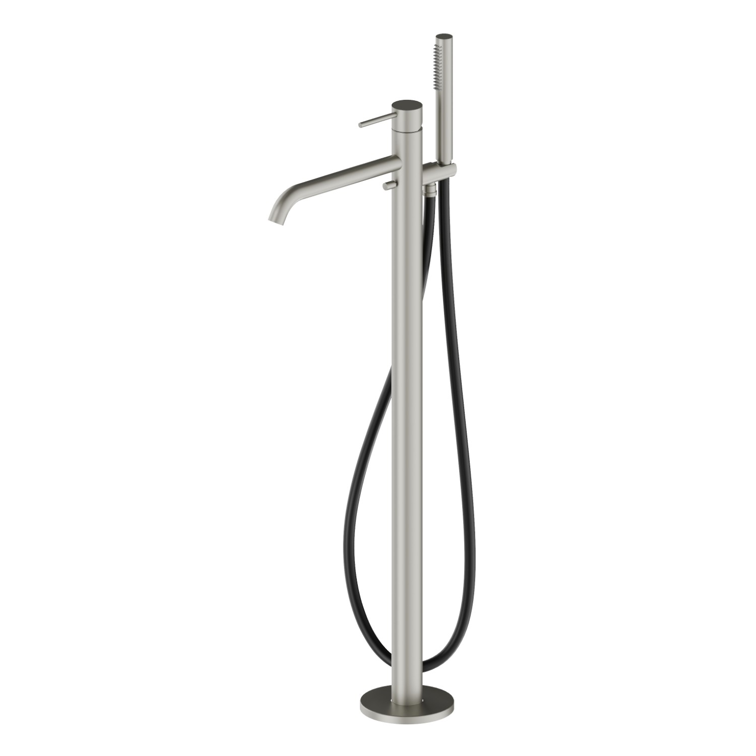 Floor mounted bath group - finish Titanium Satin