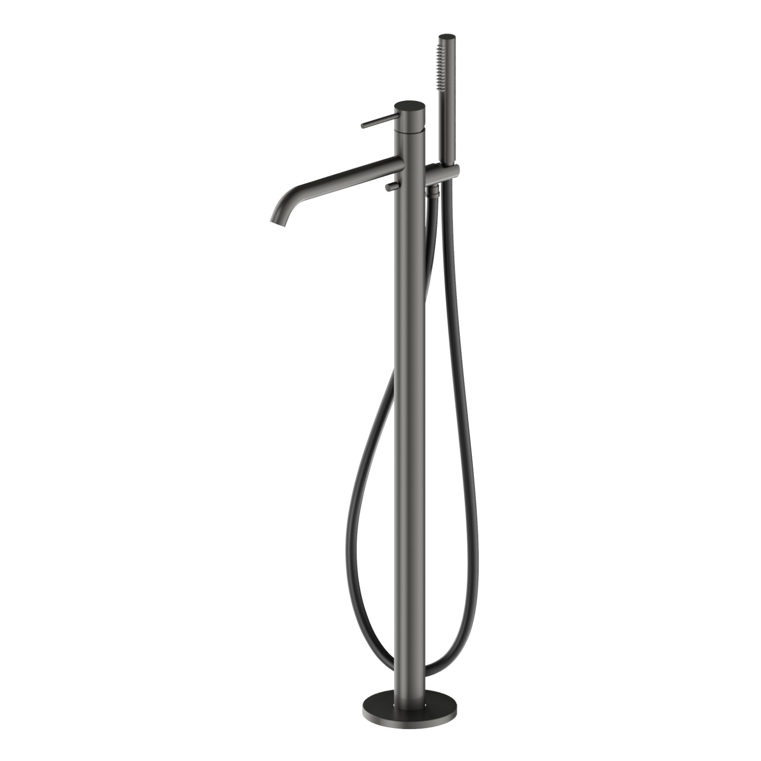 Floor mounted bath group - finish Carbon Satin