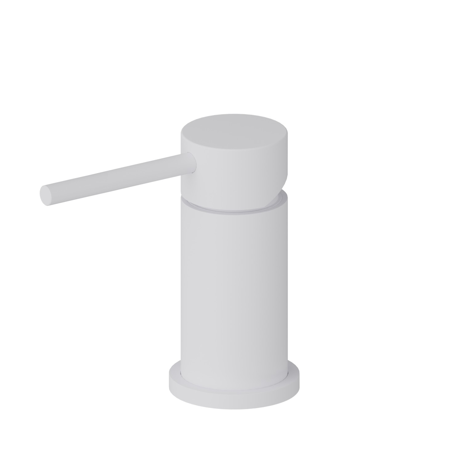 Deck-mounted mixer - finish Matt White