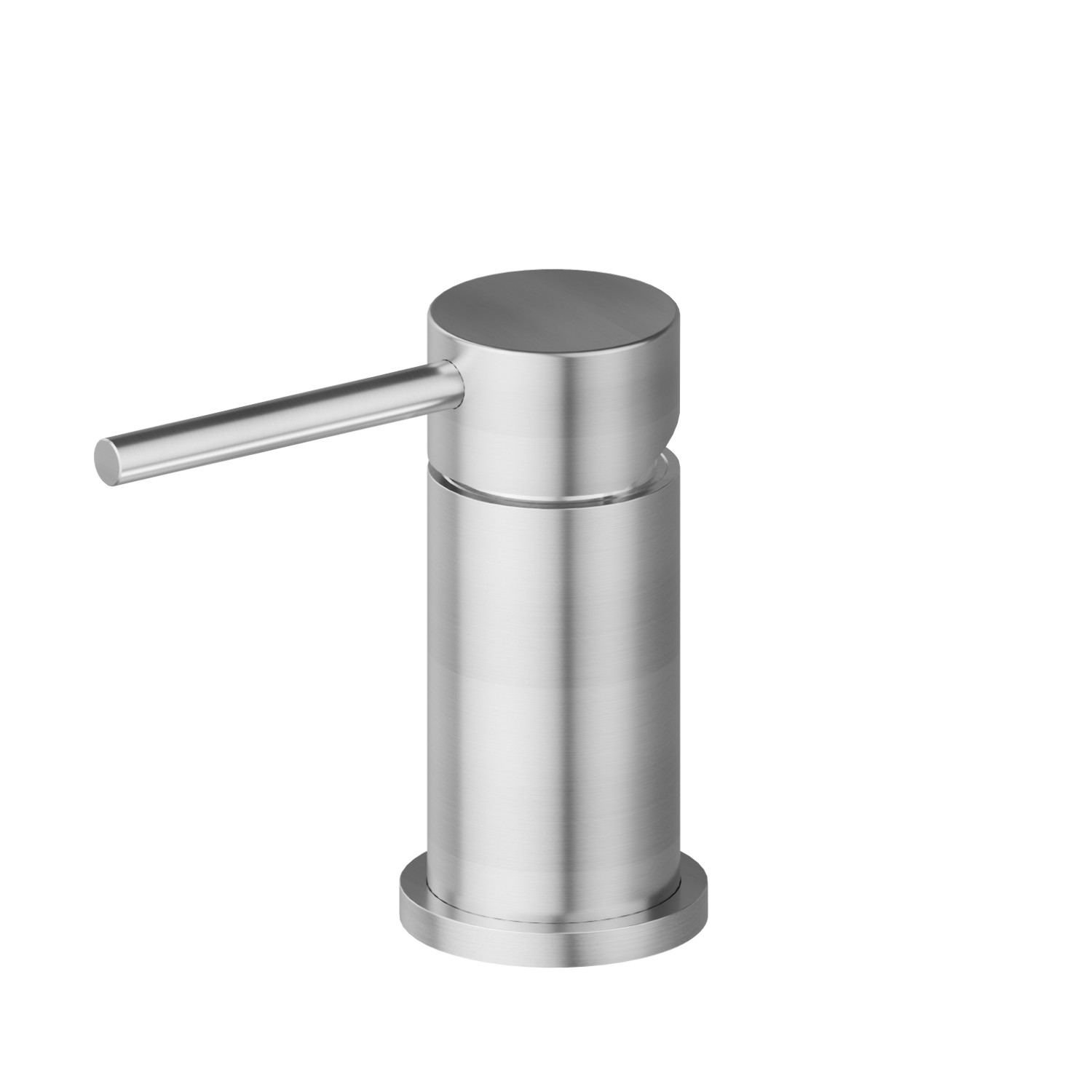 Deck-mounted mixer - finish PVD Brushed steel