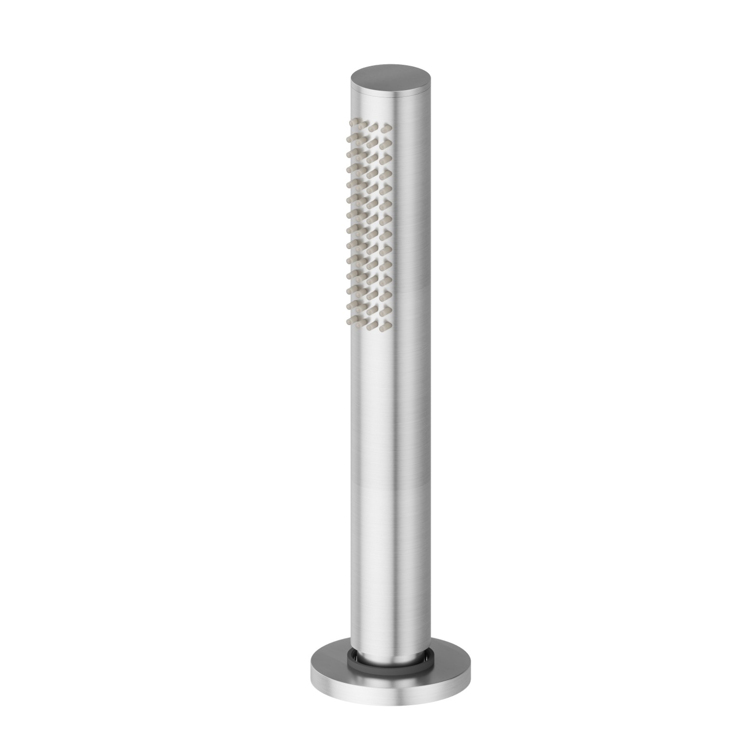 Complete hand shower set for deck-mounted set - finish PVD Brushed steel