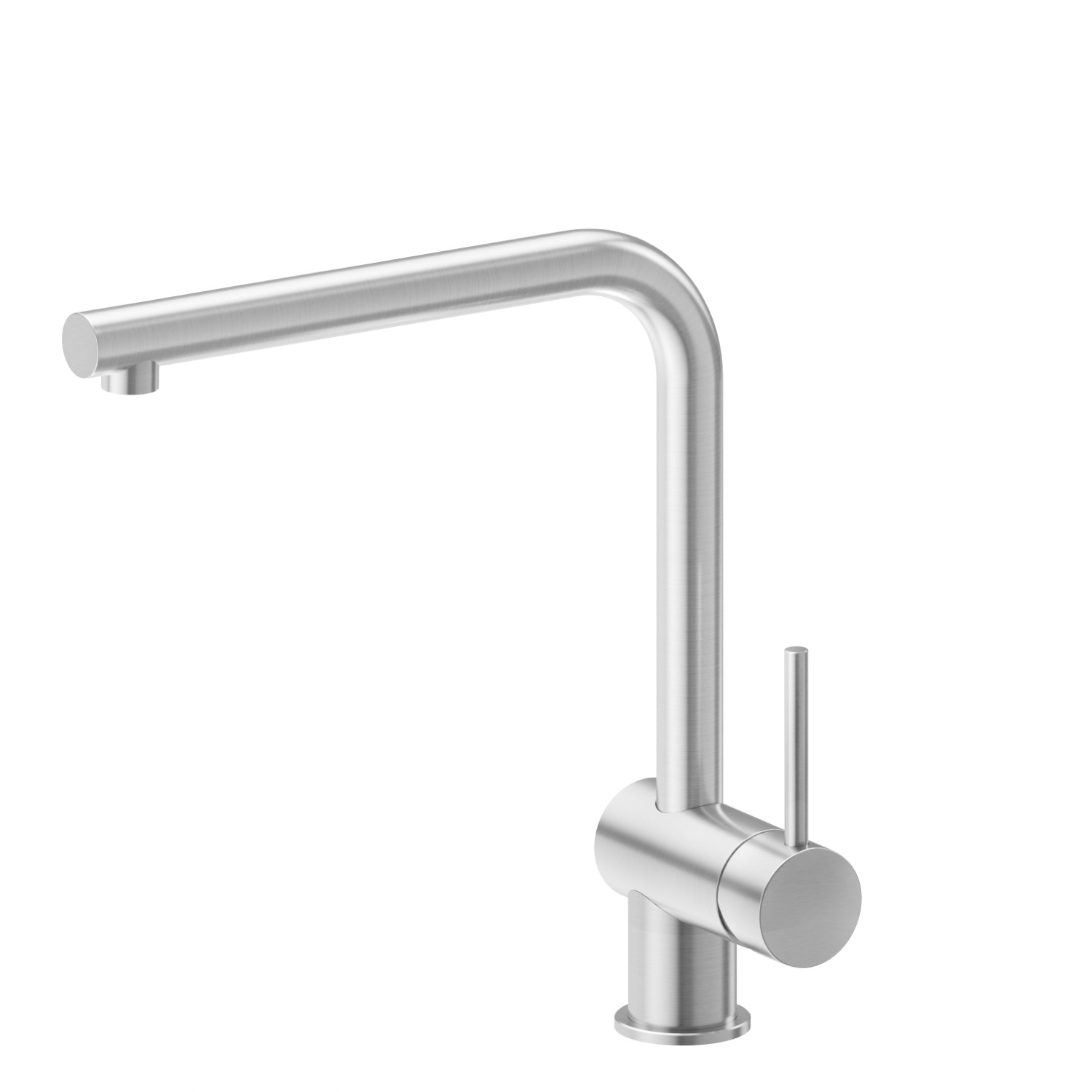 Single-lever sink mixer with L swivel spout - finish Brushed Nickel