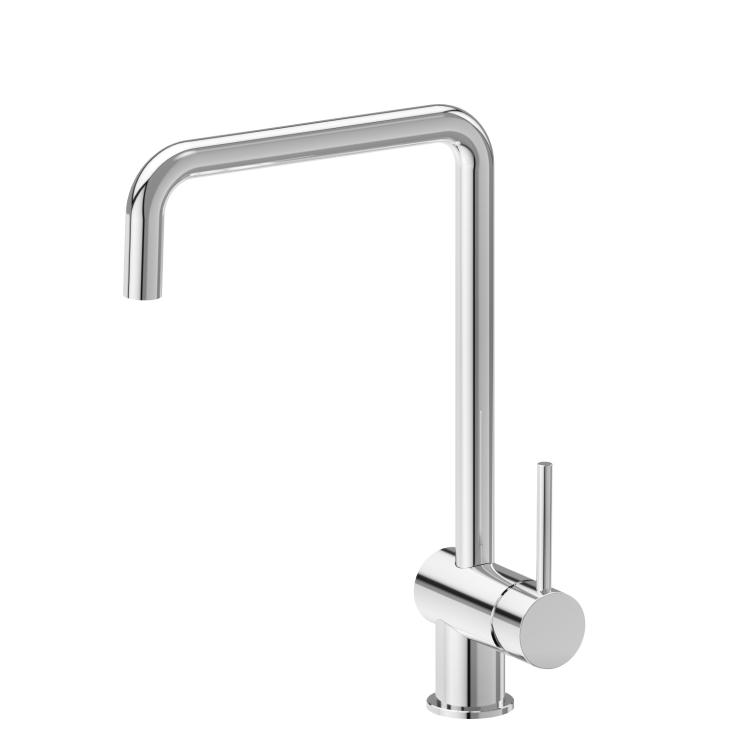 Miscelatore monocomando per lavello con bocca quadra girevole - finitura Cromo
