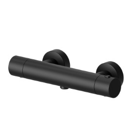 Shower external thermostatic mixer - finish Matt Black
