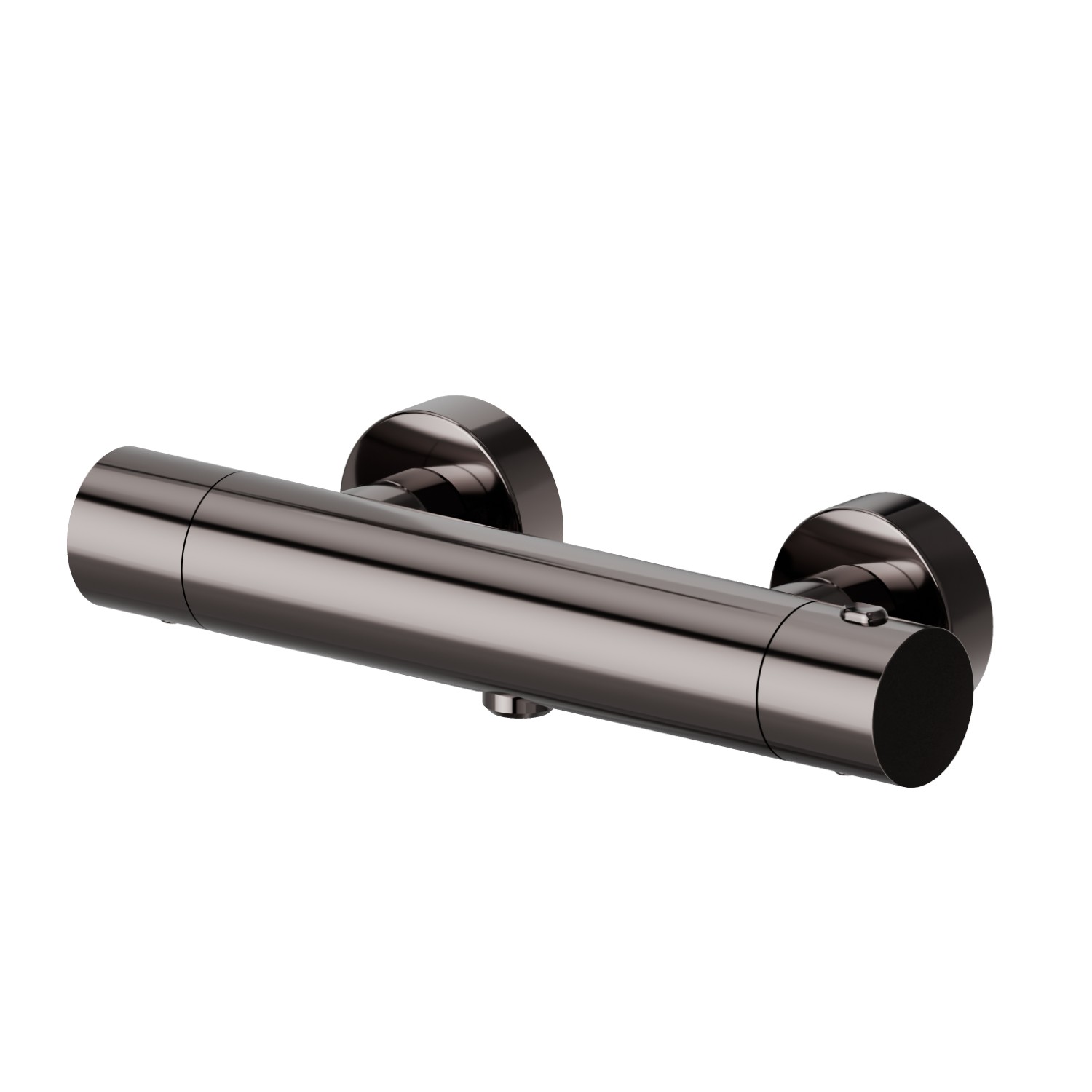 Shower external thermostatic mixer - finish PVD Gun Metal