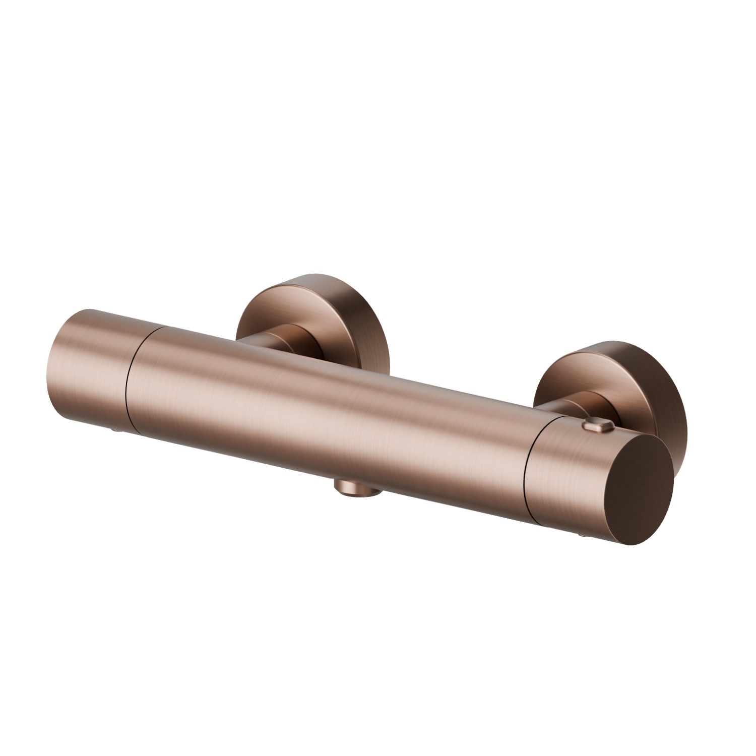 Shower external thermostatic mixer - finish PVD Brushed Copper Bronze