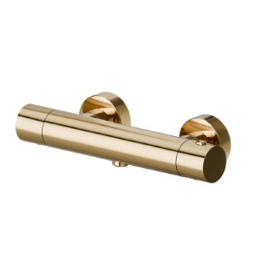 Shower external thermostatic mixer - finish PVD Glossy Gold