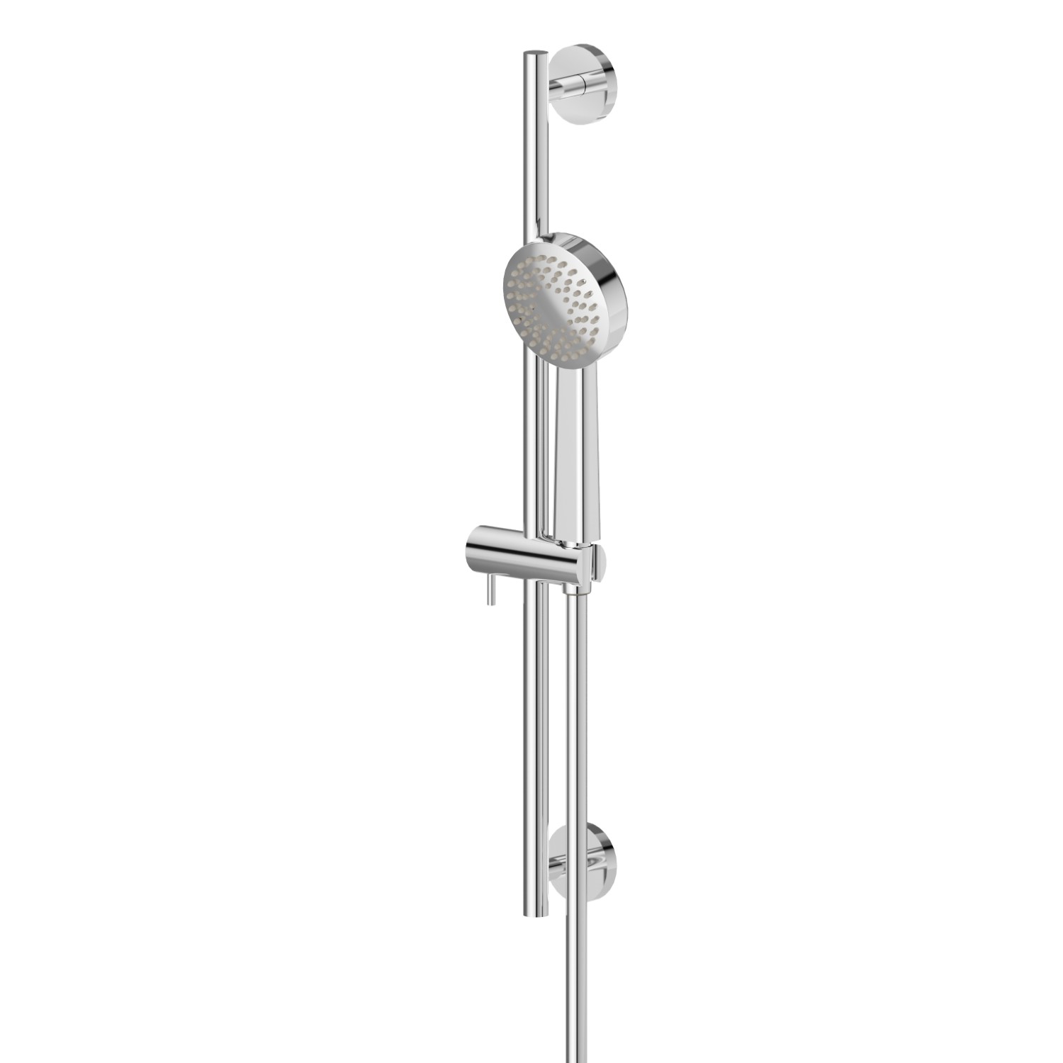 Complete shower set, with ABS hand shower, L=150 cm flexible - finish Chrome