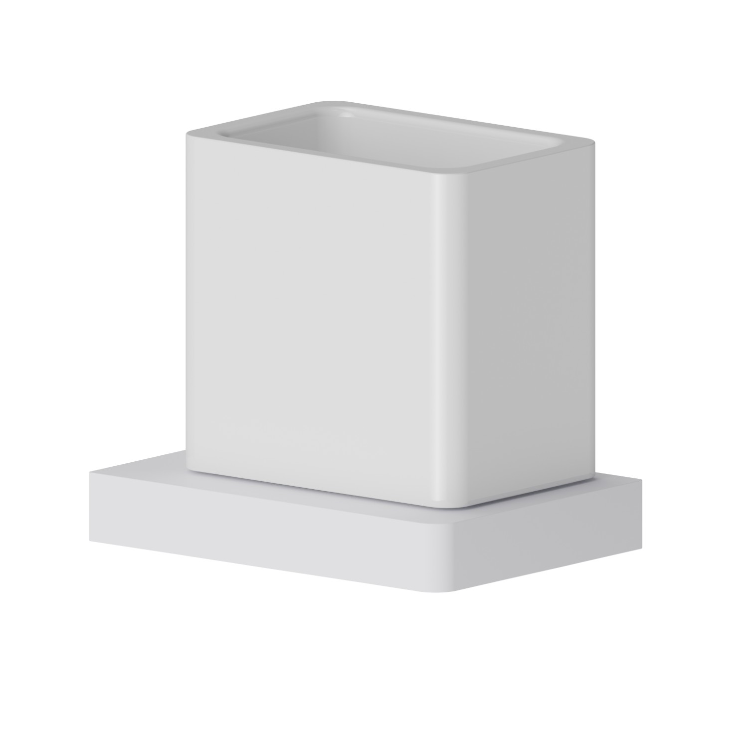 Porte-gobelet mural. Céramique blanche - finition Matt White