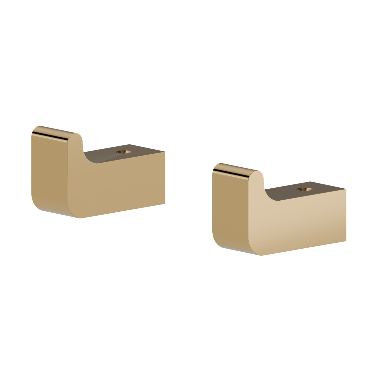 Patères murales - finition PVD Glossy Gold