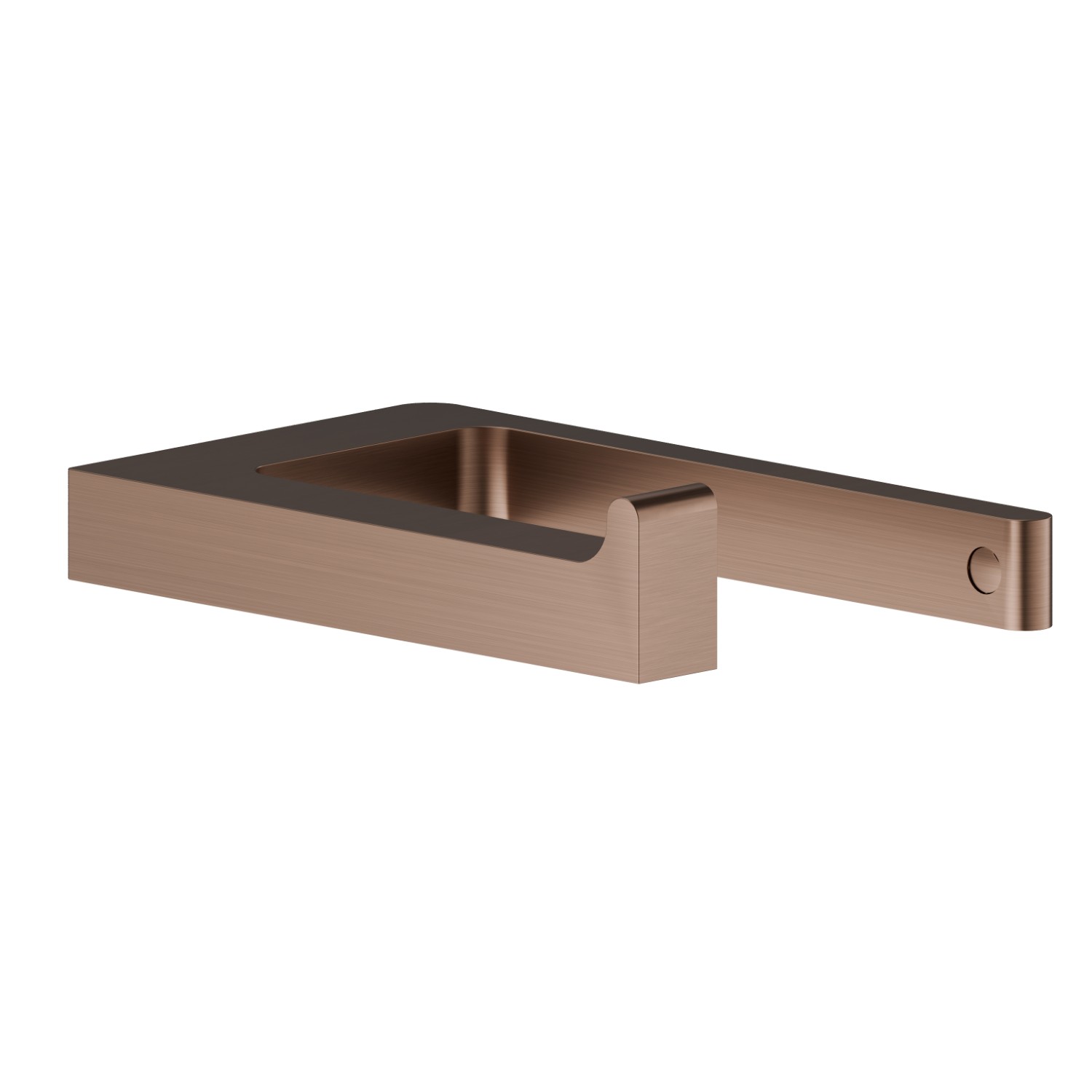Right-side wall-mounted paper holder - finish PVD Brushed Copper Bronze