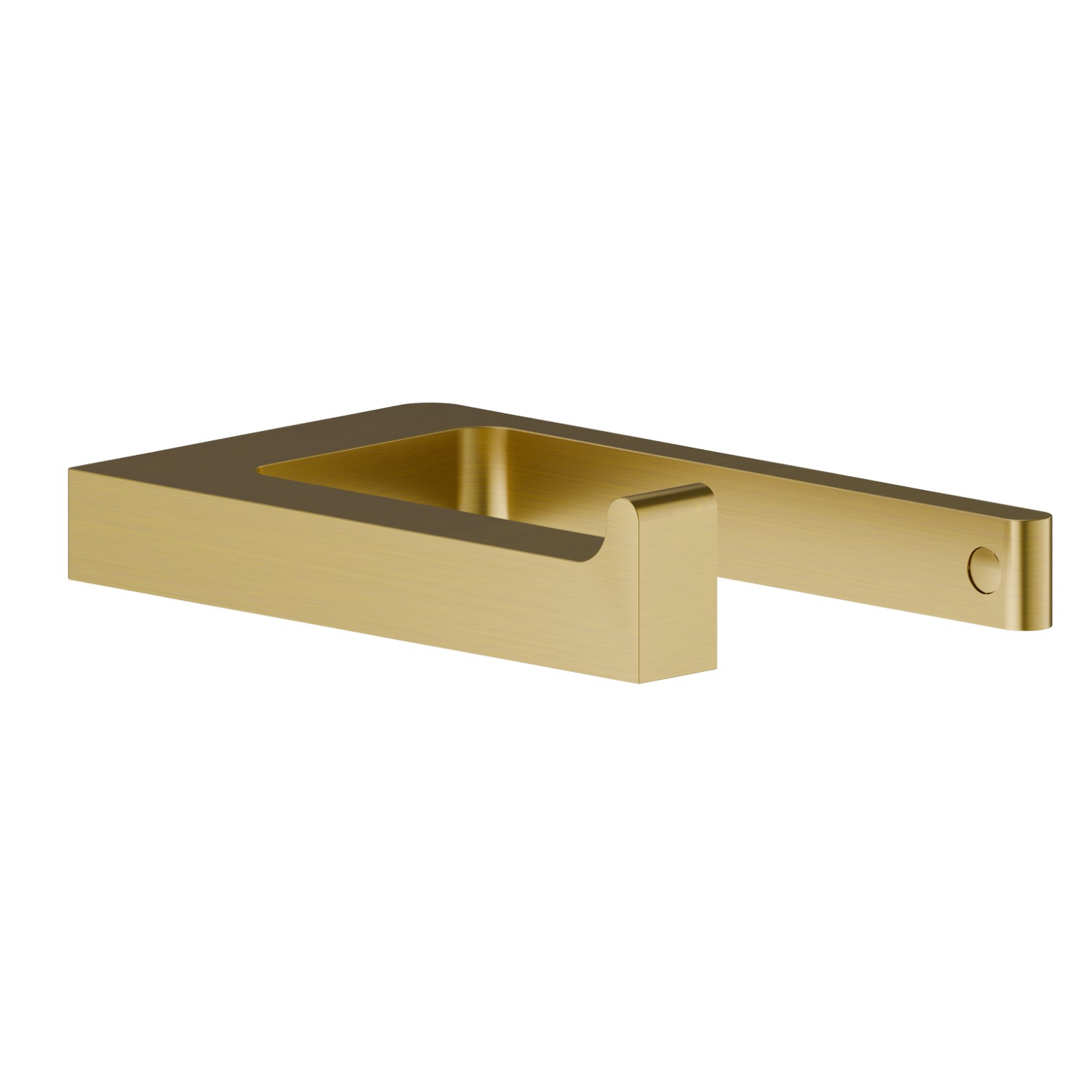 Right-side wall-mounted paper holder - finish PVD Brushed Gold