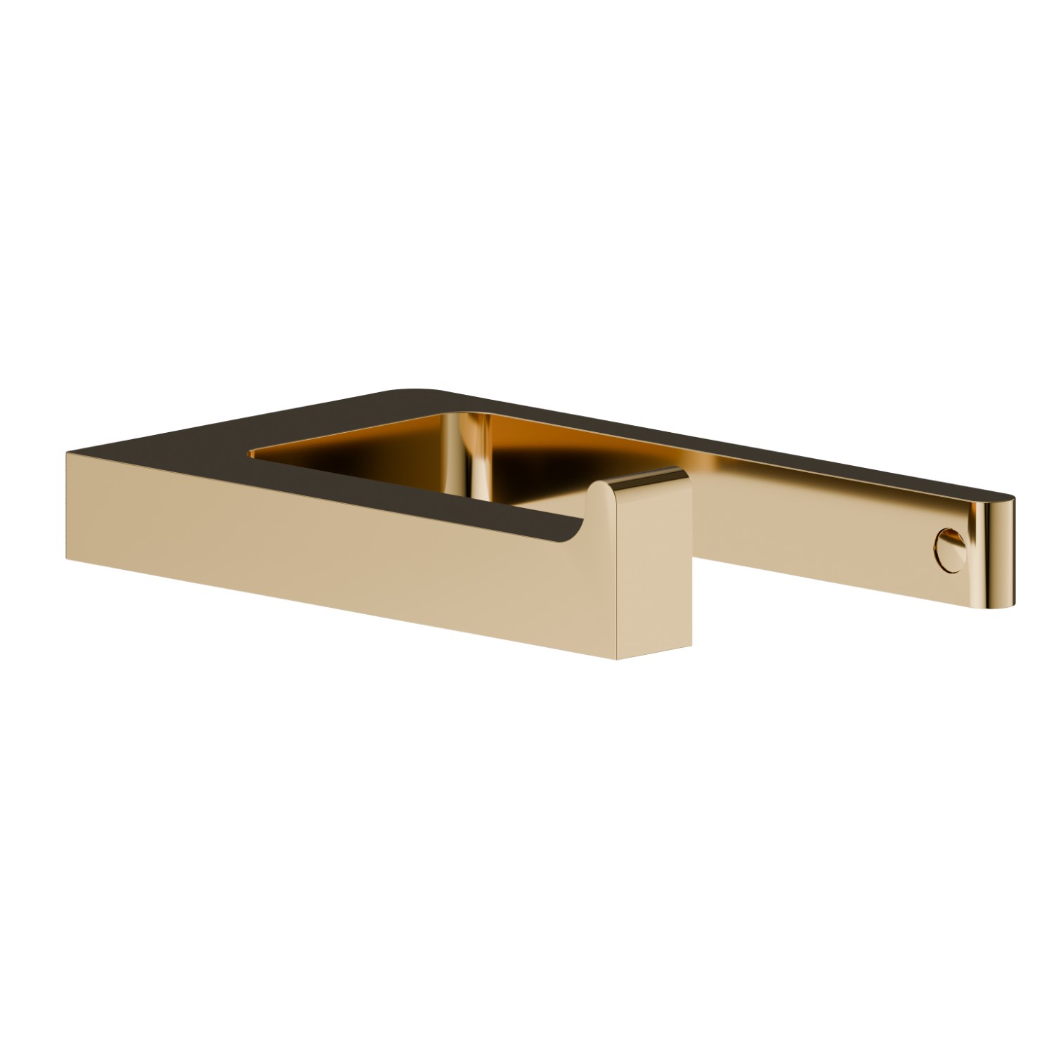 Right-side wall-mounted paper holder - finish PVD Glossy Gold