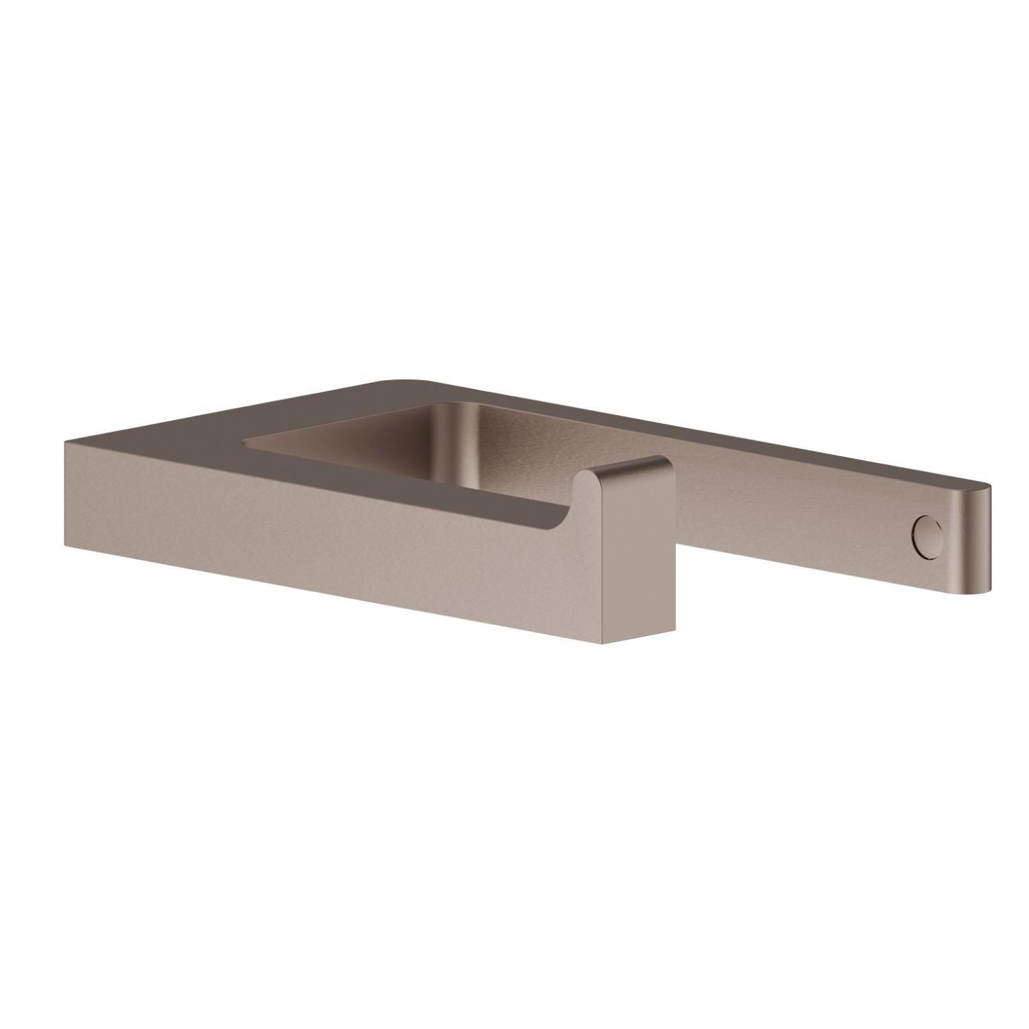 Porta rotolo a muro versione destra - finitura Copper Glossy