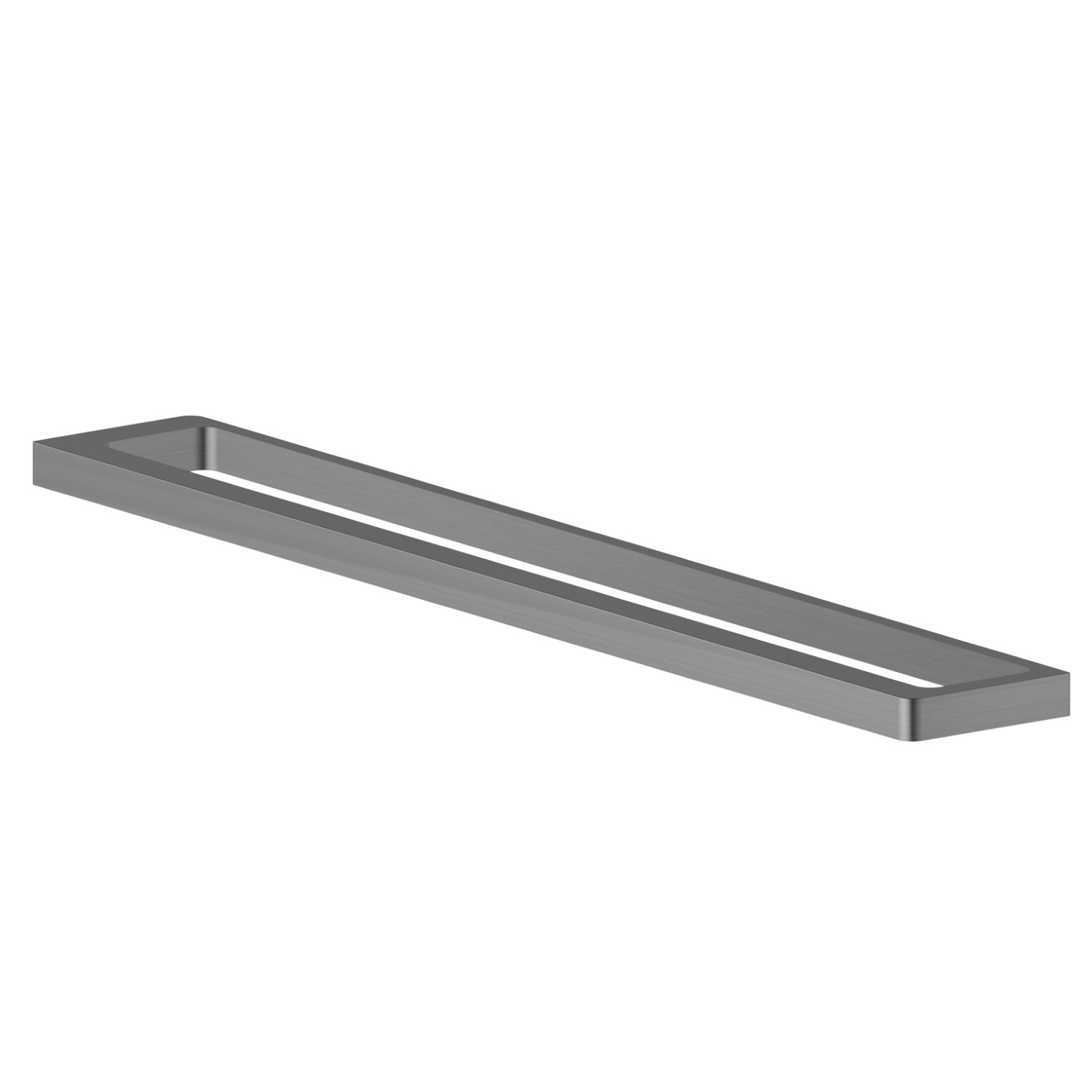 Porte-serviettes long, 60 cm - finition PVD Brushed Gun Metal