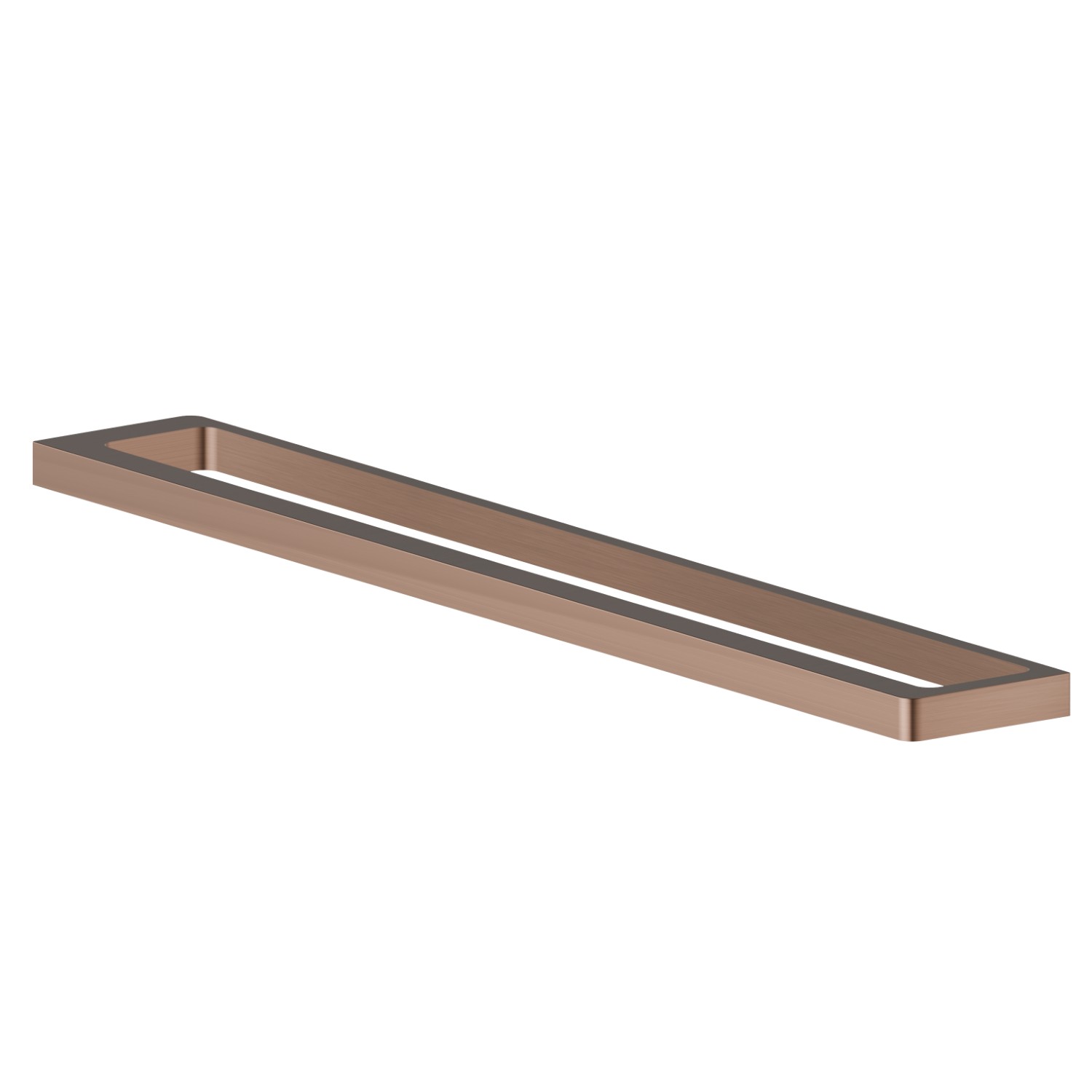 Porta salvietta lungo, 60 cm - finitura PVD Brushed Copper Bronze