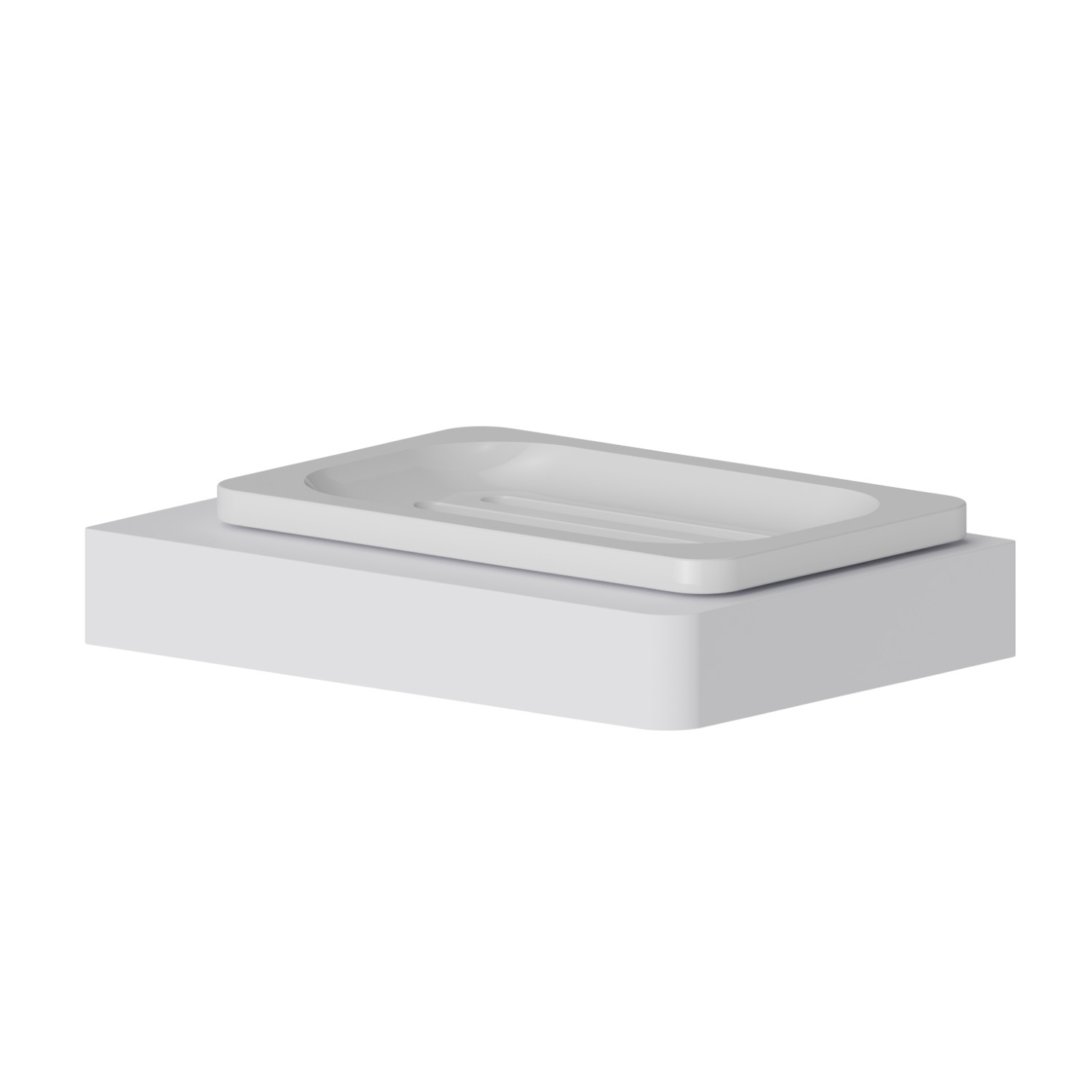 Porte-savon. Céramique blanche - finition Matt White