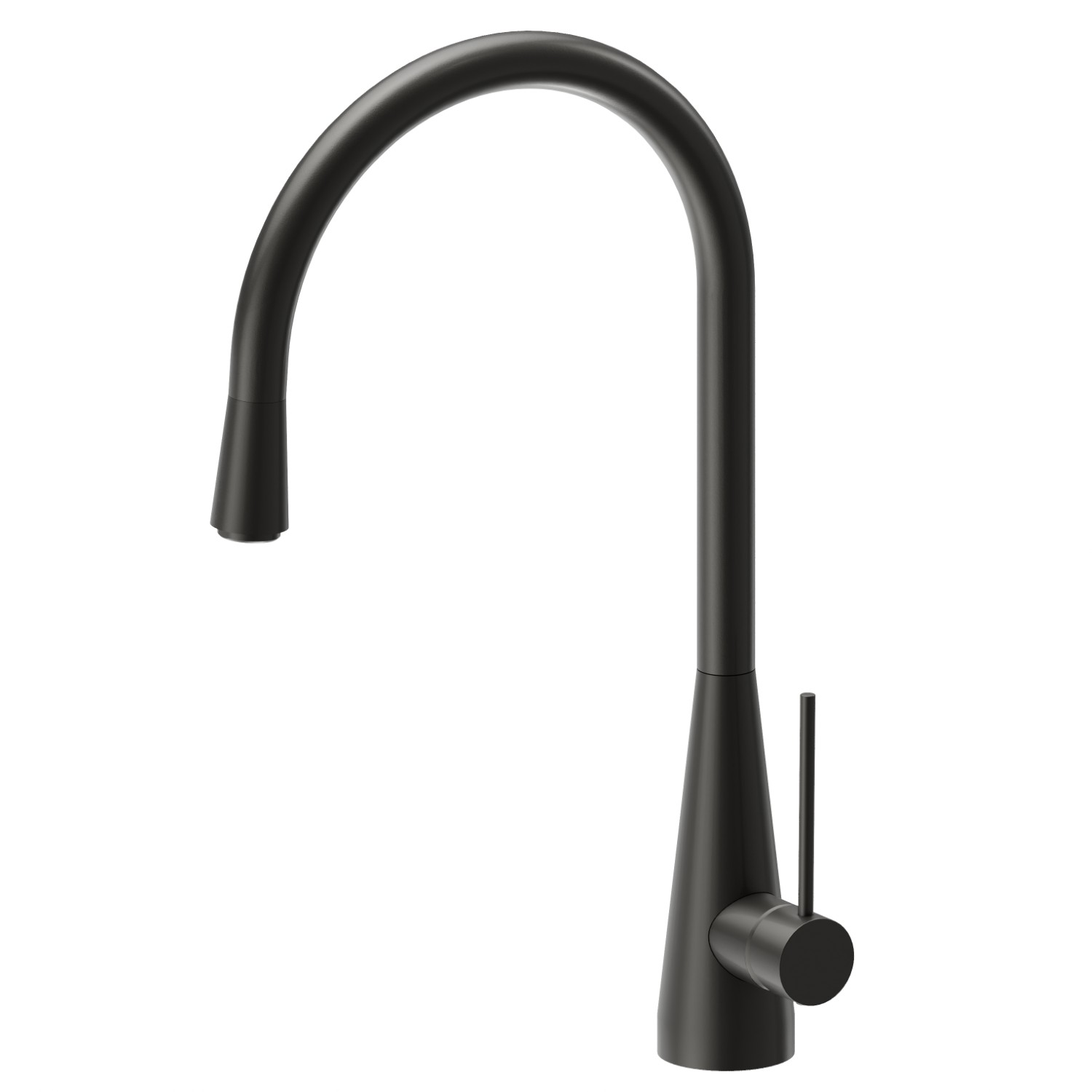 Single-lever sink mixer with round swivel spout - finish Carbon Satin