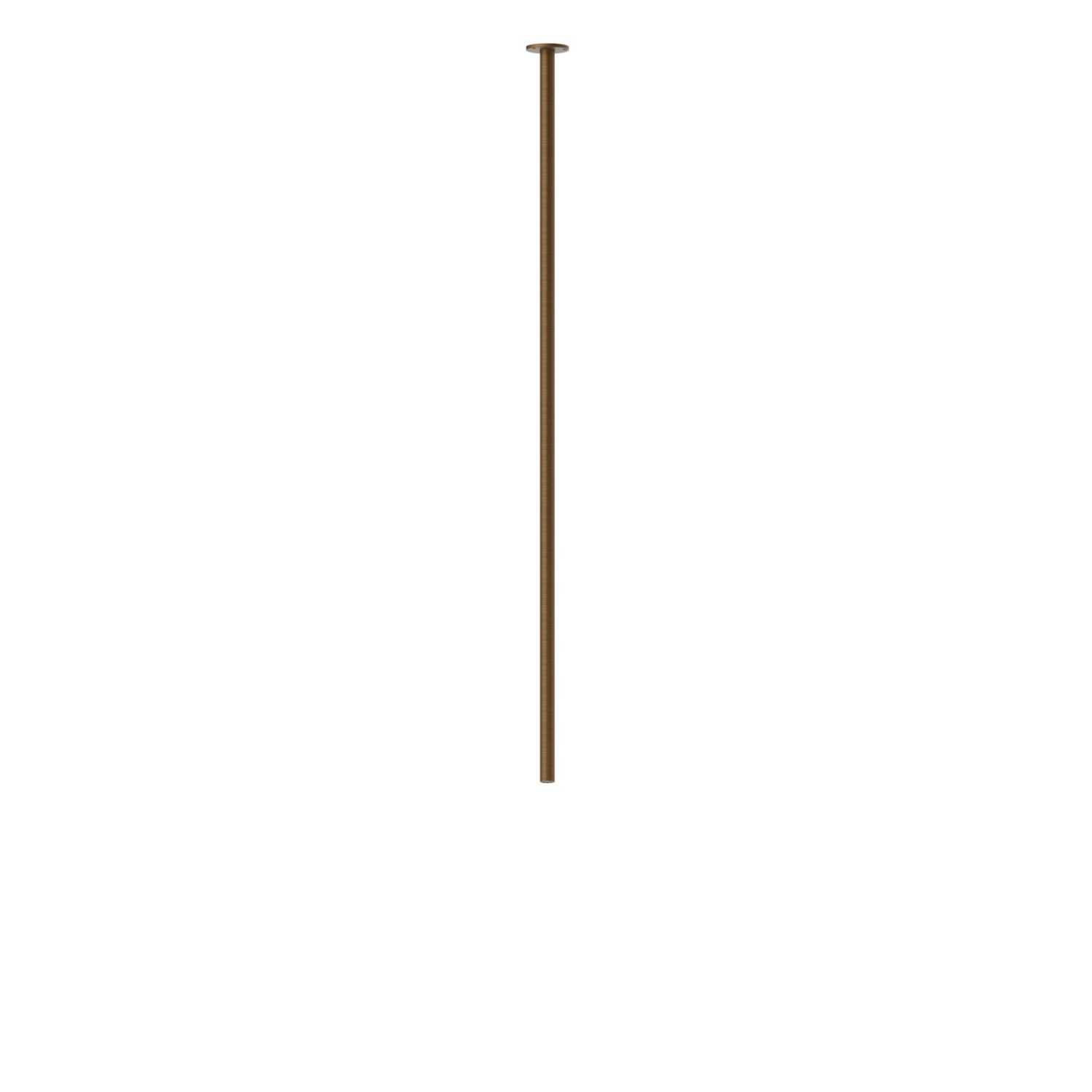 Ceiling spout for basin group with 1/2” connection - finish Groove Bronze
