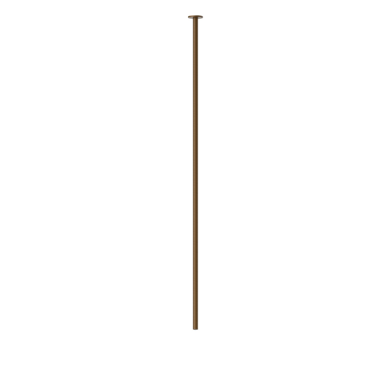 Bocca di erogazione a soffitto per lavabo con attacco da 1/2”, da abbinare a comando elettronico remoto - finitura Groove Bronze