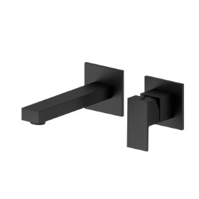 Single lever wall mixer group - finish Matt Black