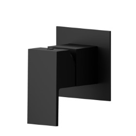 Single lever concealed mixer, to combine with a 3 ways out concealed diverter without stop.
External part - finish Matt Black