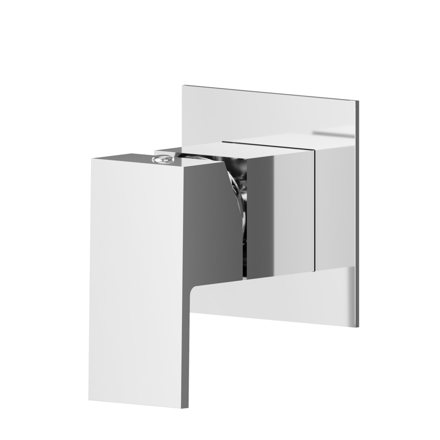 Miscelatore monocomando ad incasso ad una uscita, ingressi ed uscite da 1/2”. Parte esterna - finitura Cromo