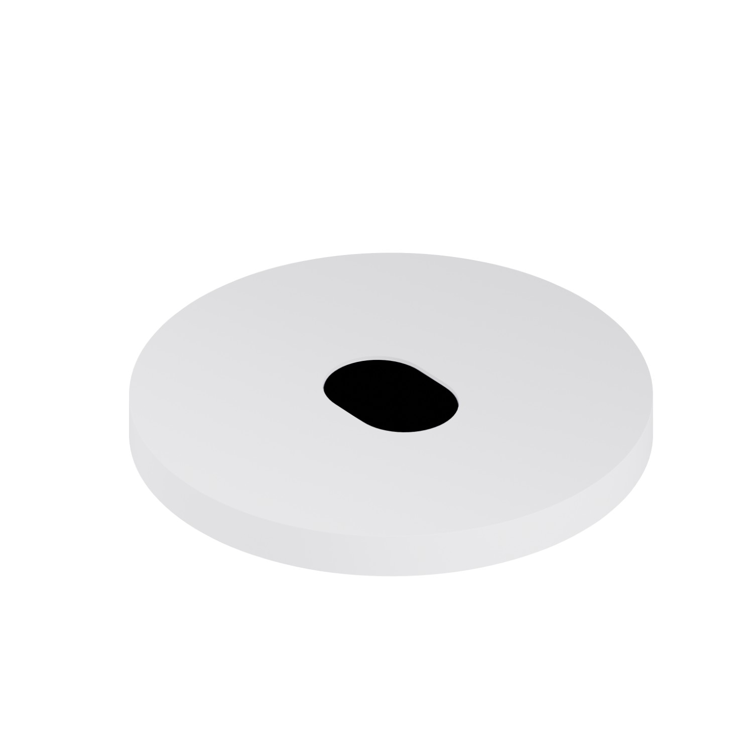 Electronic remote control for above counter, matching freestanding, wall or ceiling mounted
device - finish Matt White