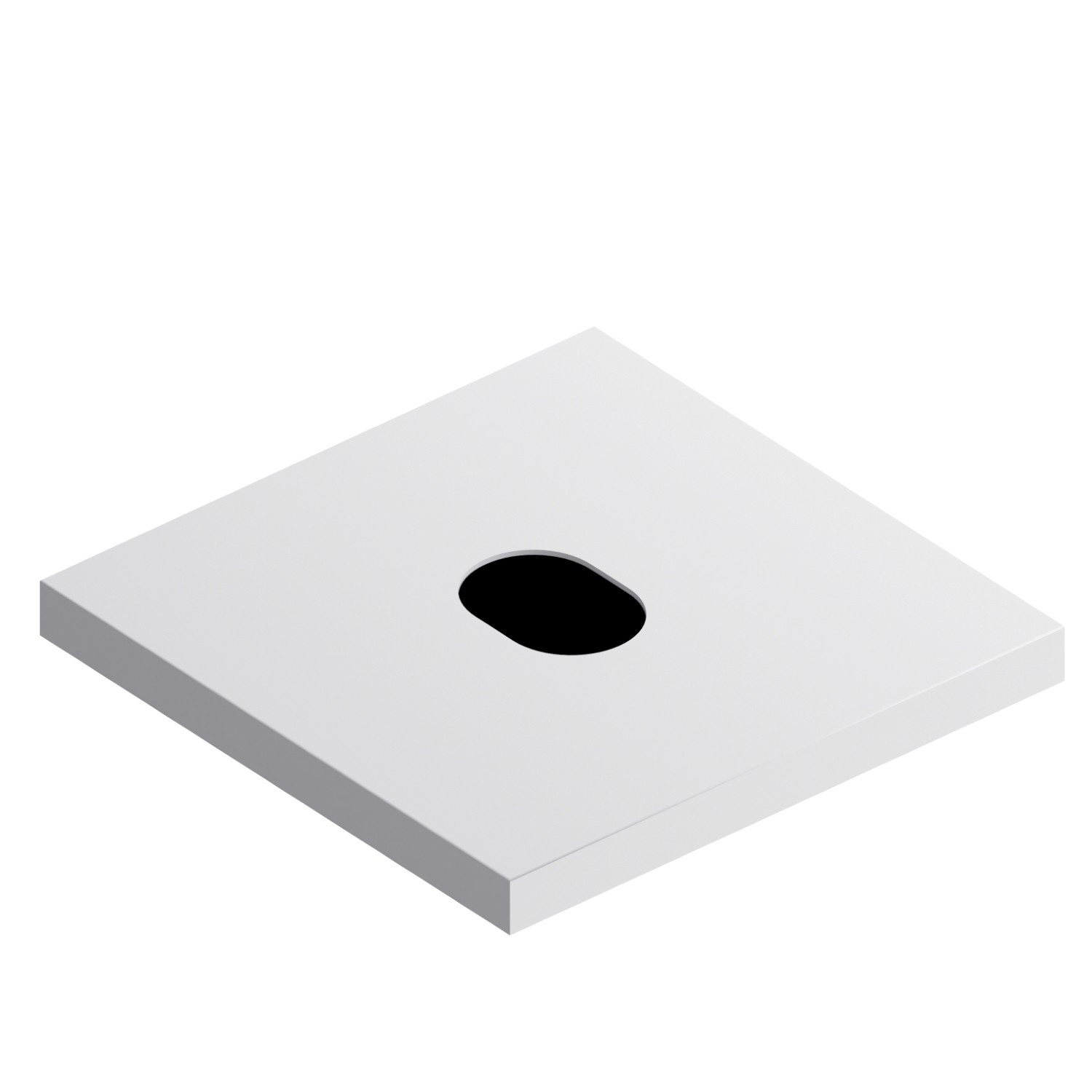Electronic remote control for above counter, matching freestanding, wall or ceiling mounted
device - finish Matt White