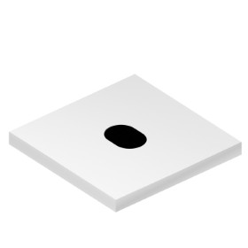 Electronic remote control for above counter, matching freestanding, wall or ceiling mounted
device - finish Chrome