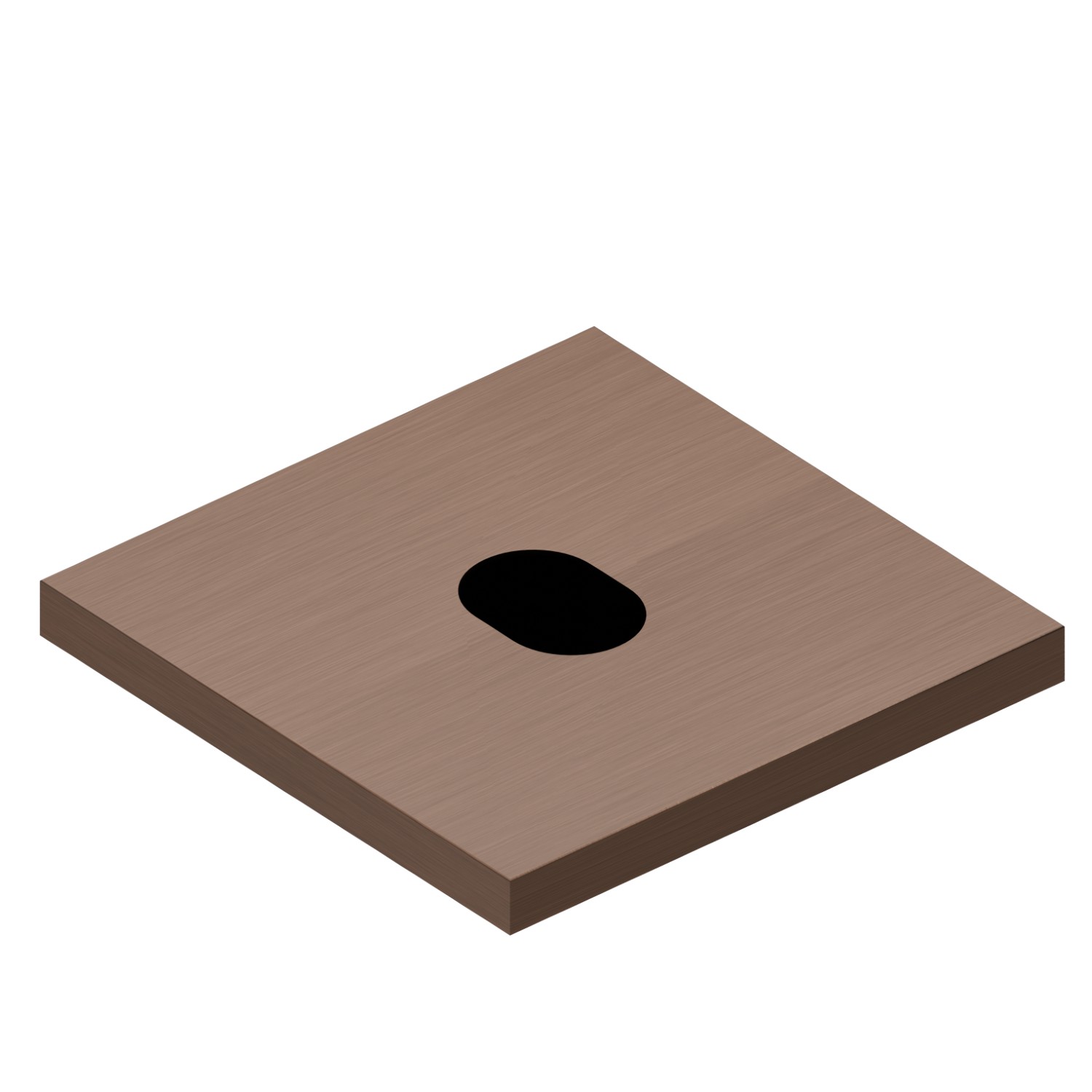 Commande électronique pour montage sur plan, compatible avec un dispositif à poser,
mural ou au plafond - finition PVD Brushed Copper Bronze
