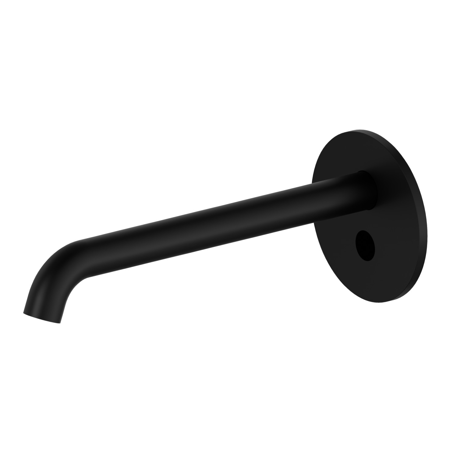 Wall mounted basin spout. With stop valves to regulate flow and temperature - finish Matt Black