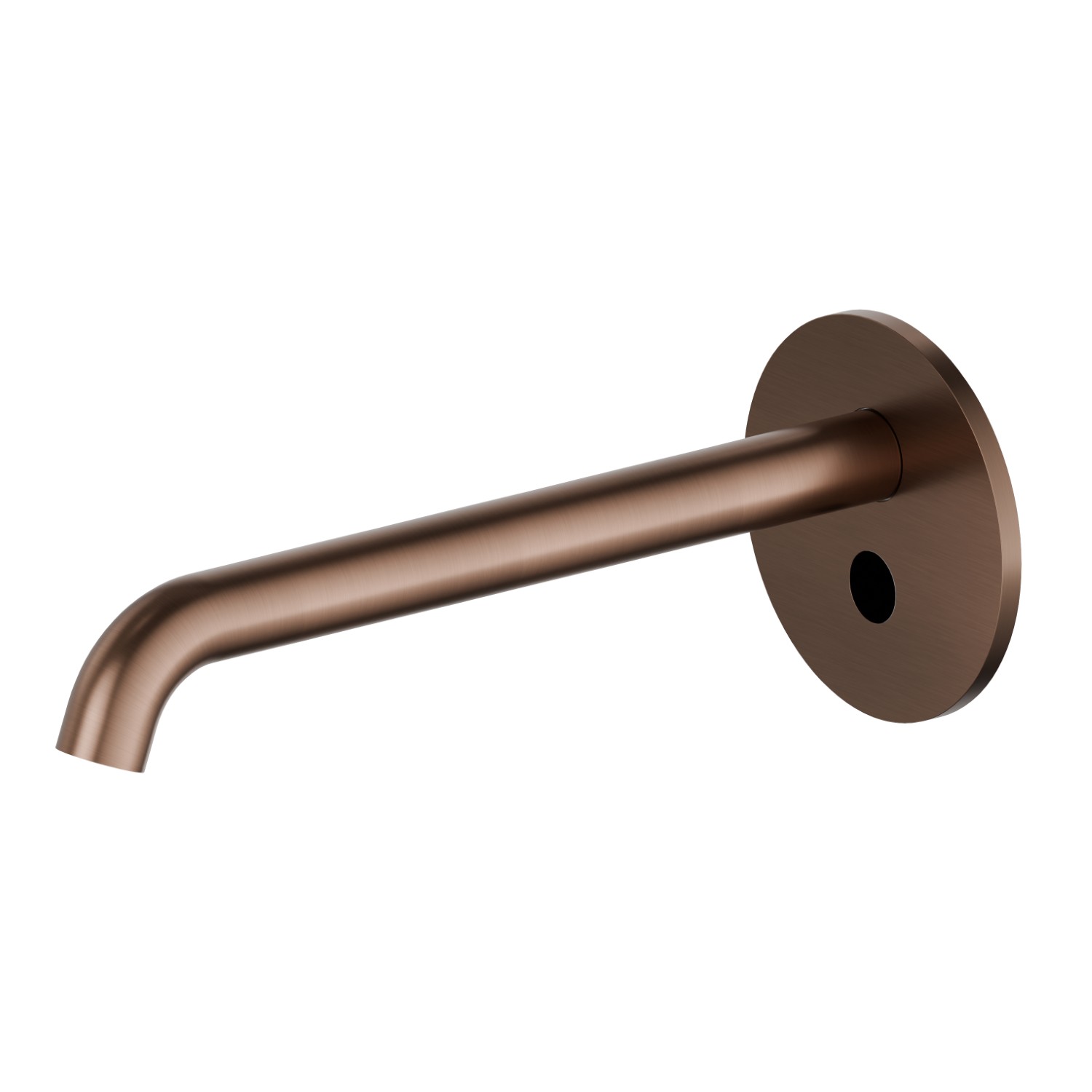 Wall mounted basin spout. With stop valves to regulate flow and temperature - finish PVD Brushed Copper Bronze