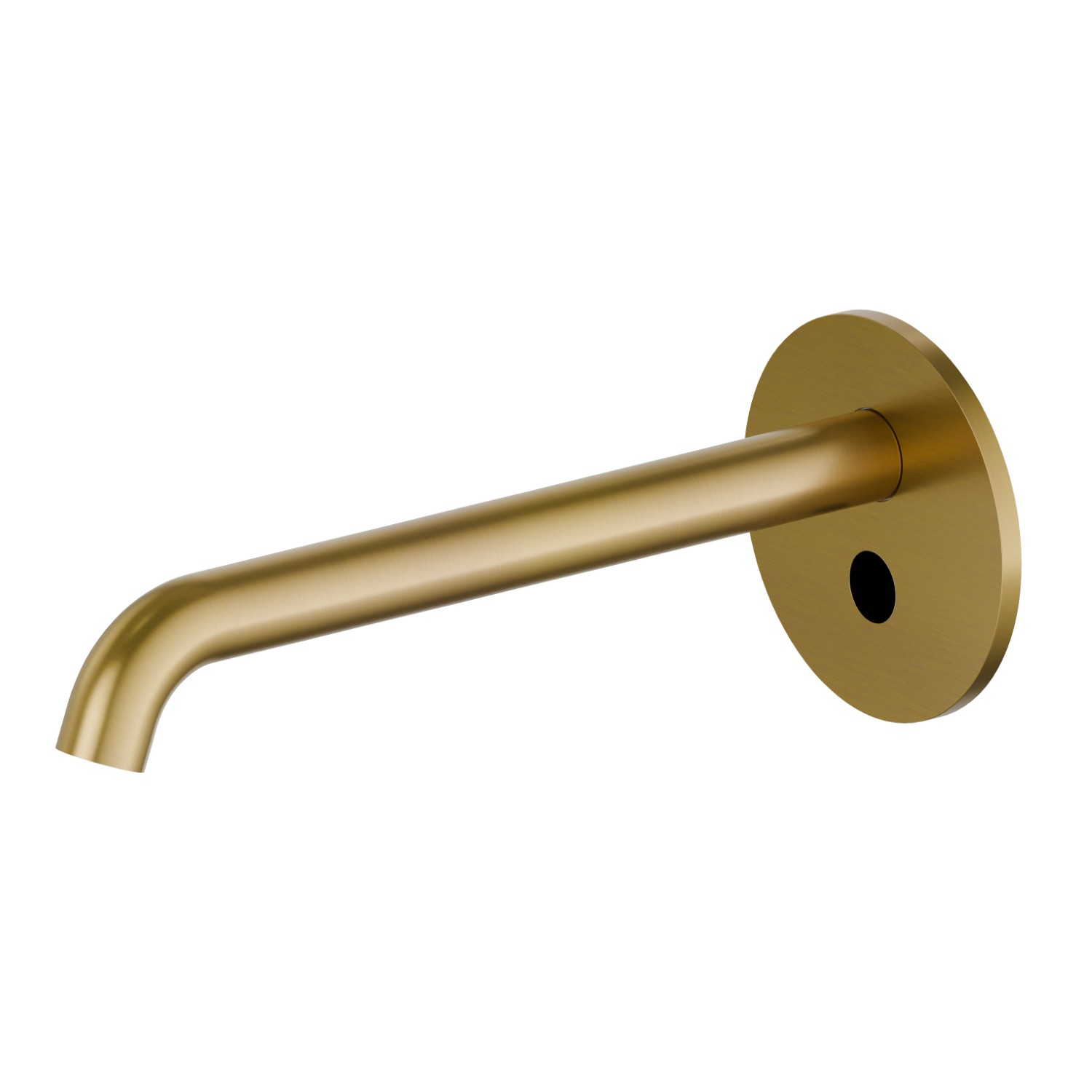 Wall mounted basin spout. With stop valves to regulate flow and temperature - finish PVD Brushed Gold